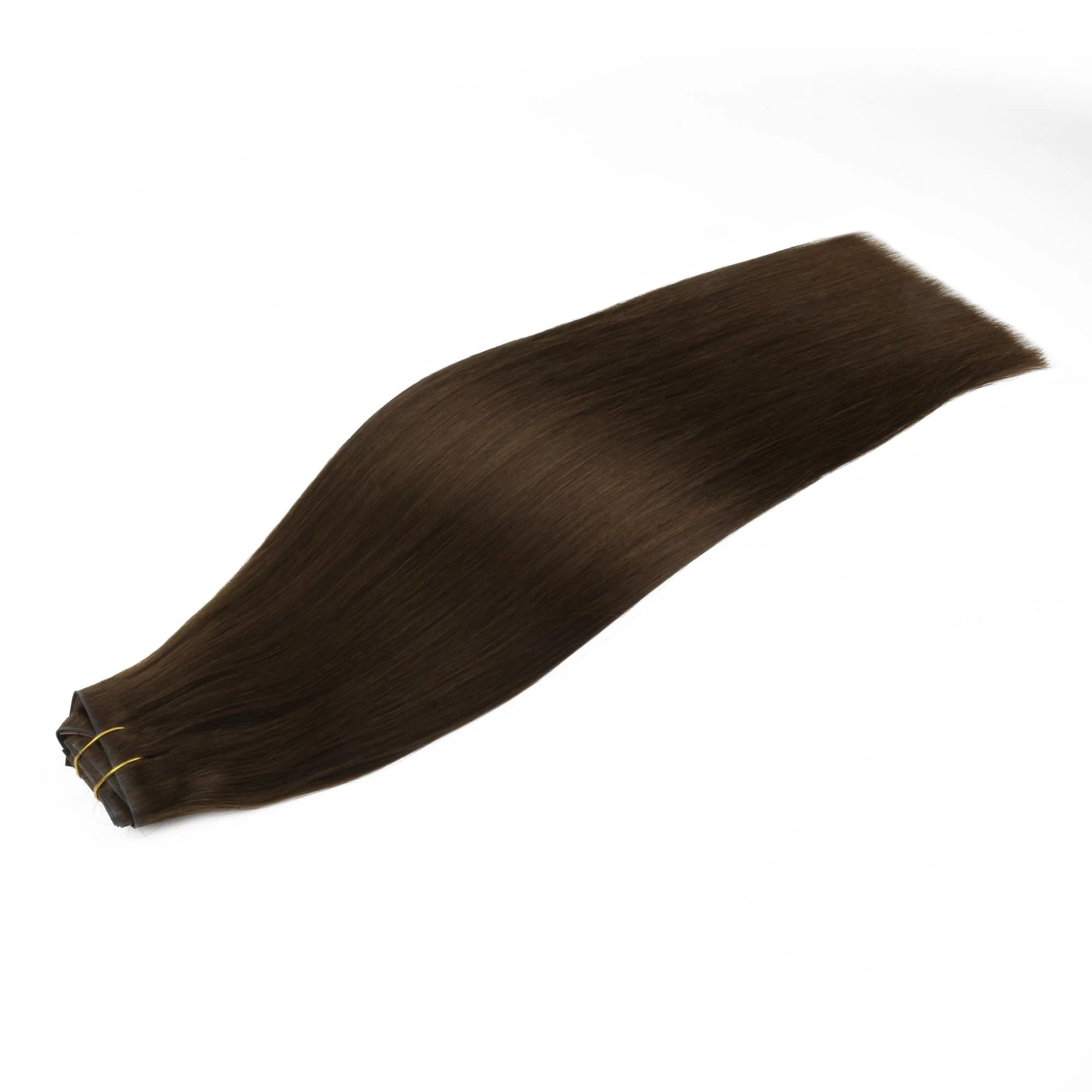 16" Dark Brown Invisible Clip-ins (140g) - Image 6