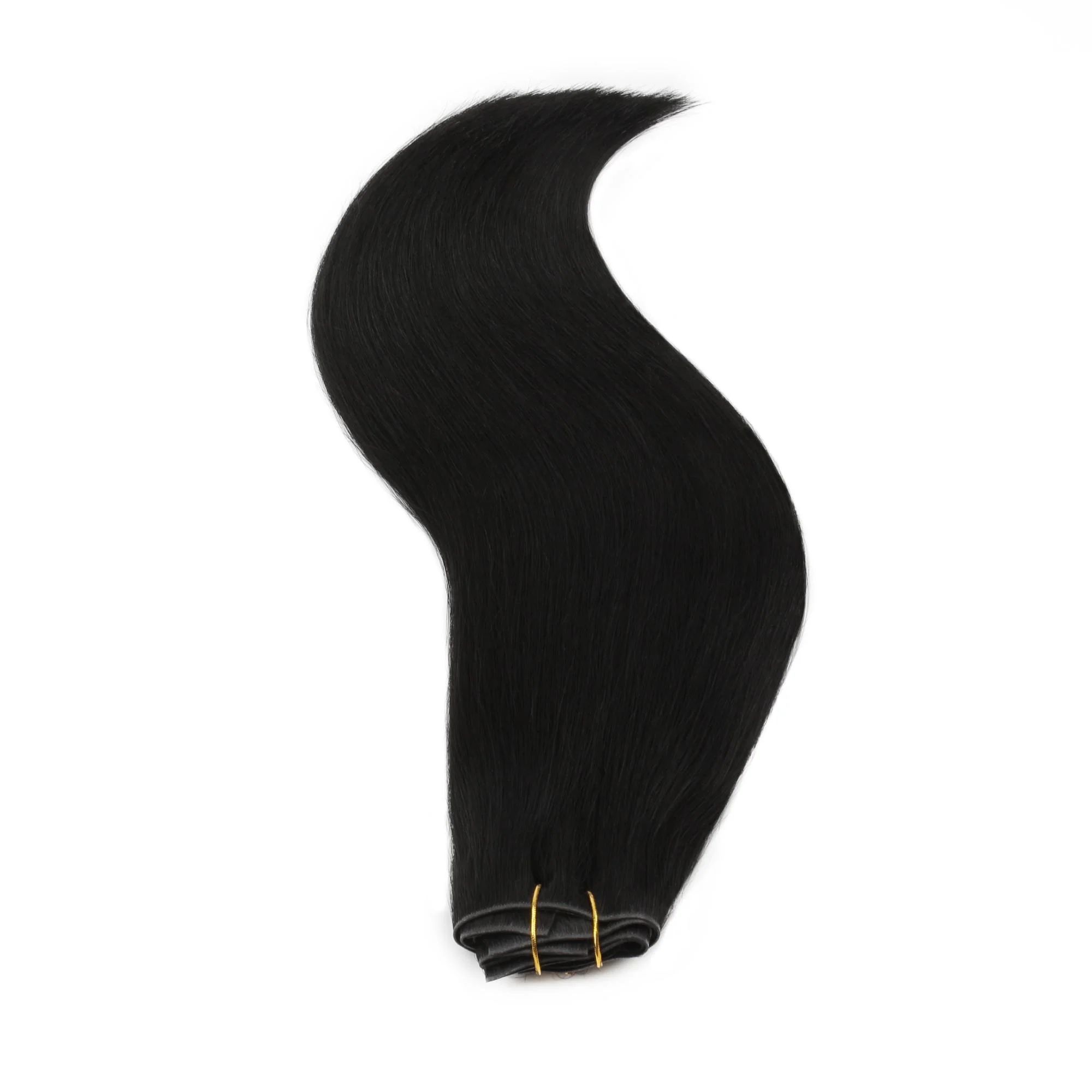 16" Jet Black Invisible Clip-ins (140g) - Image 7