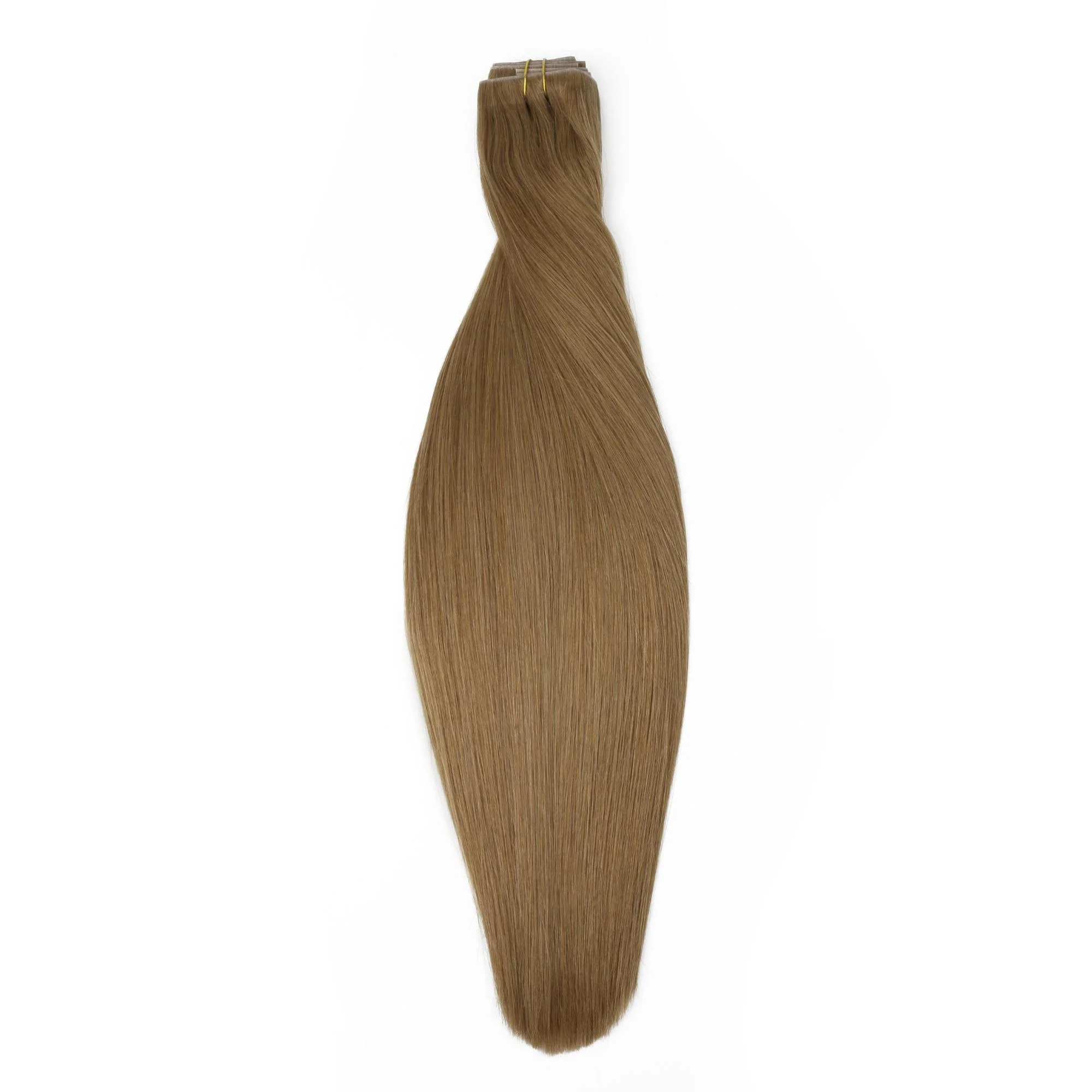 16" Medium Chestnut Brown Invisible Clip-ins (140g) - Image 3