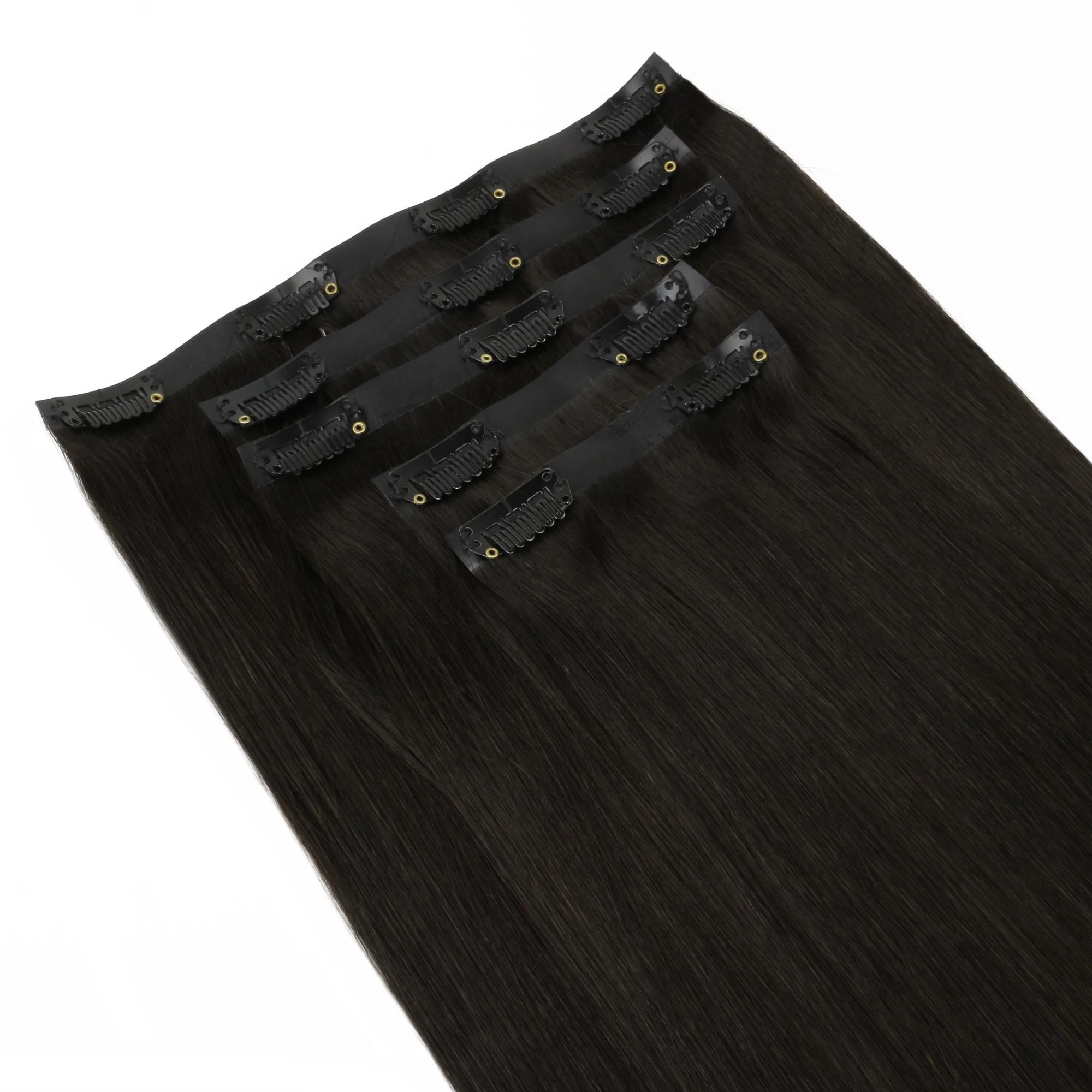 16" Off Black Invisible Clip-ins (140g) - Image 5