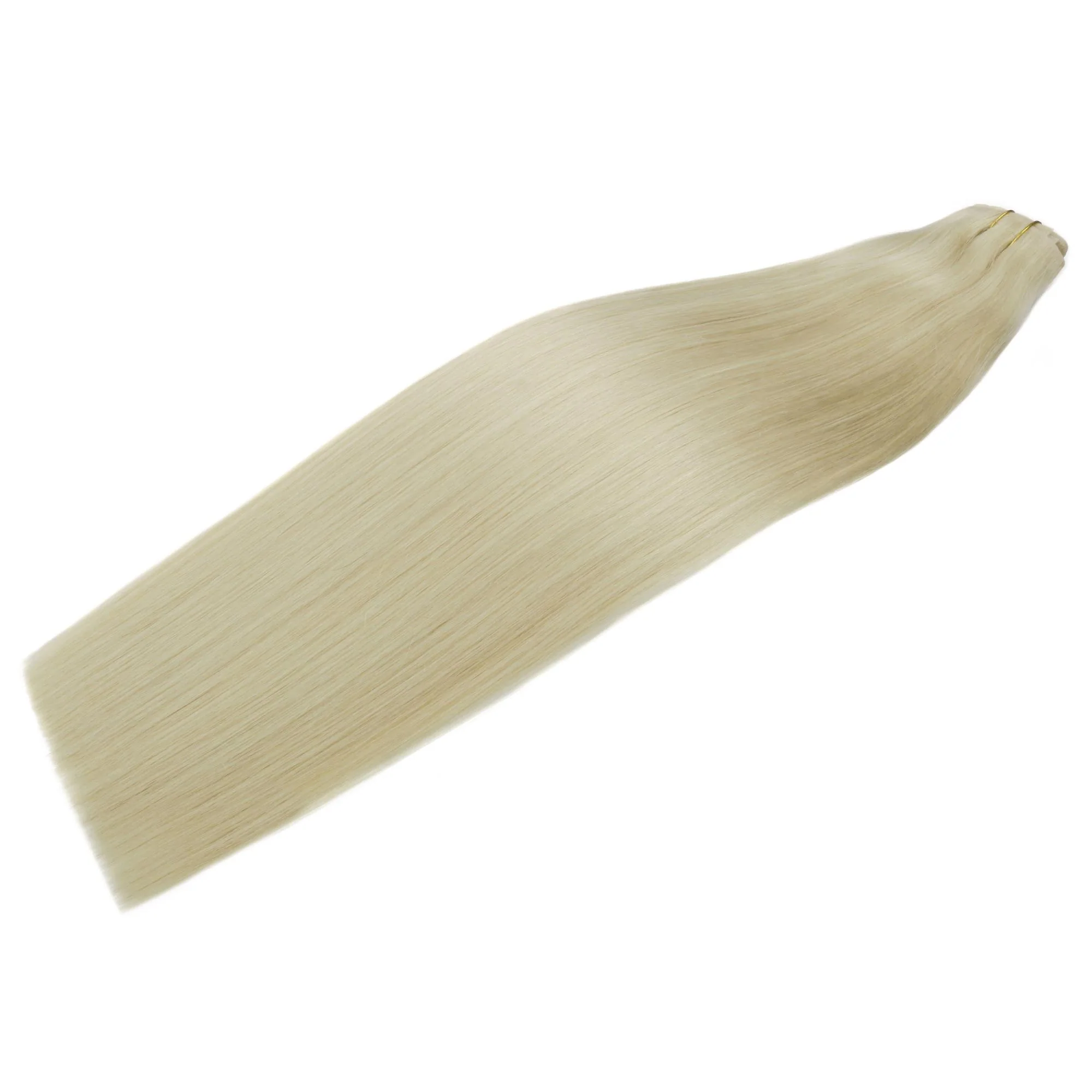 16" Platinum Blonde Invisible Clip-ins (140g) - Image 5