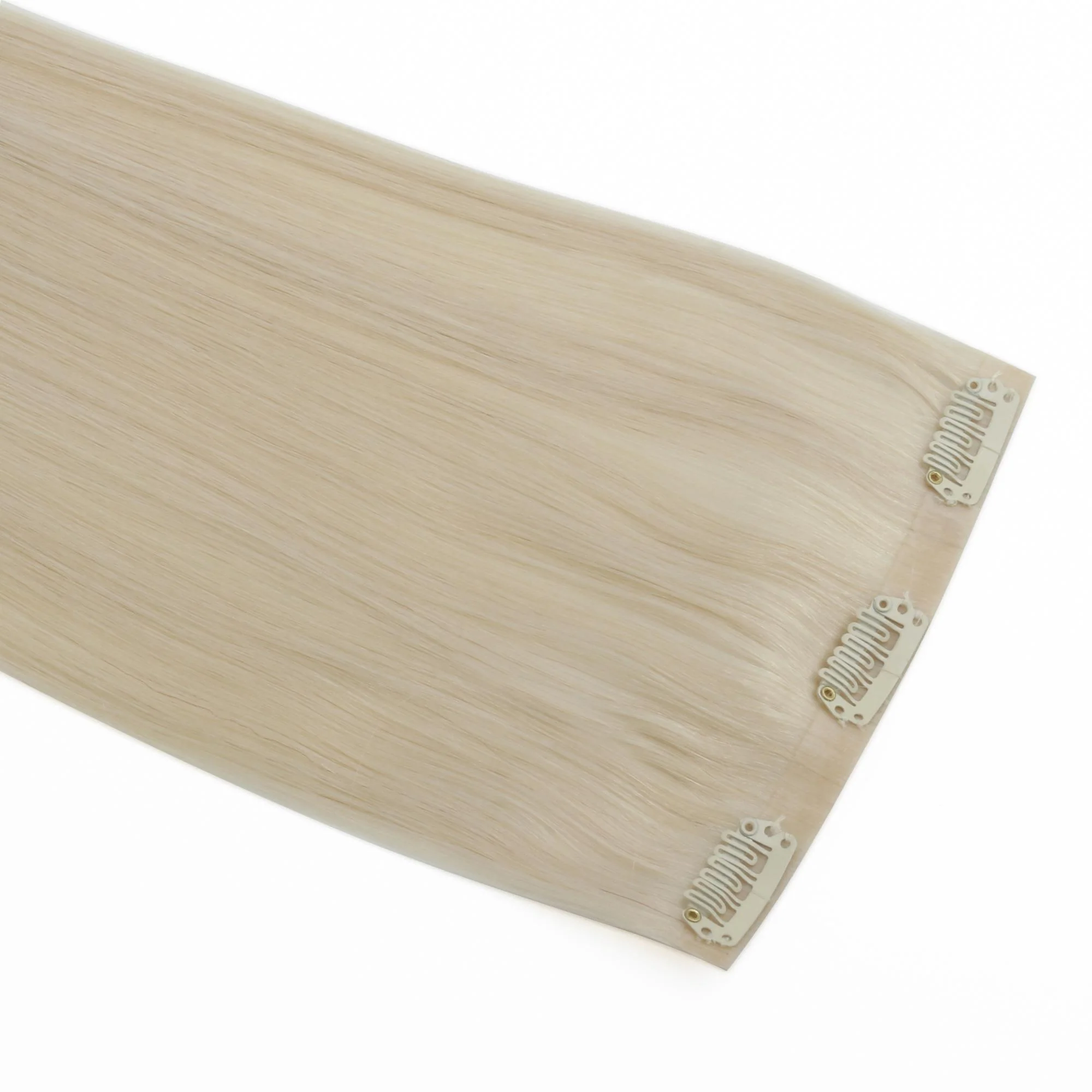 16" Platinum Blonde Seamless Clip-ins (140g) - Image 3
