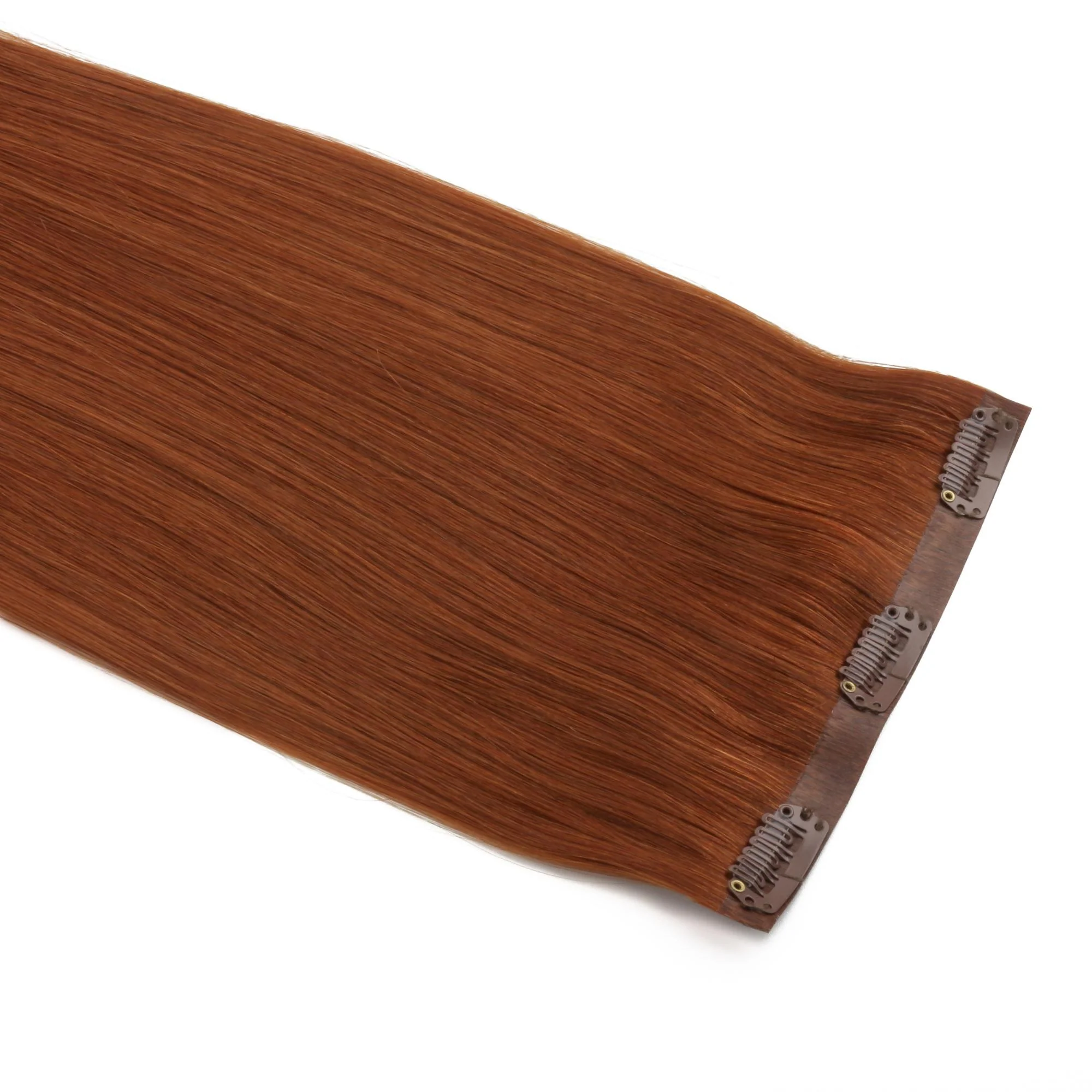 16" Rich Copper Auburn Seamless Clip-ins (140g) - Image 6