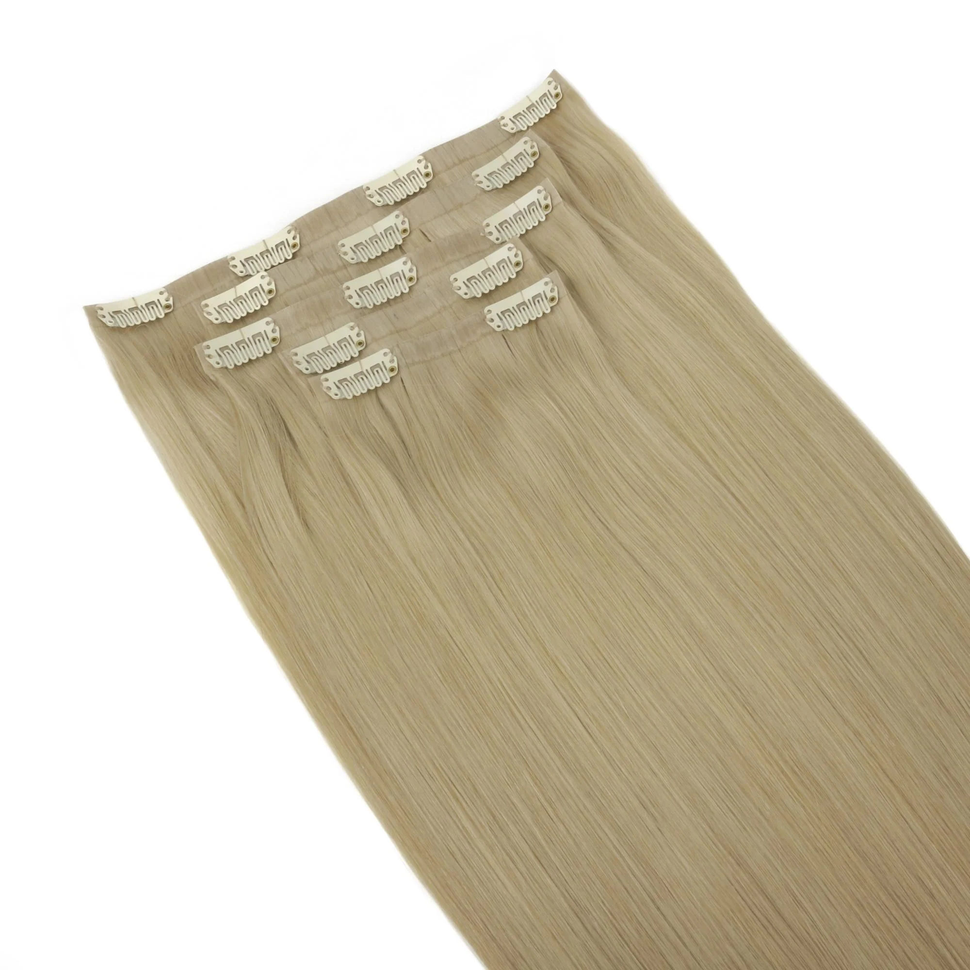 16" Warm Honey Blonde Invisible Clip-ins (140g) - Image 3