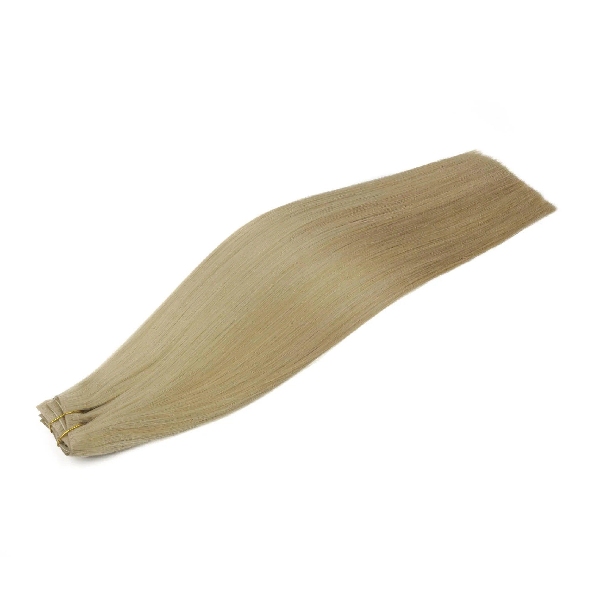 16" Warm Honey Blonde Invisible Clip-ins (140g) - Image 5