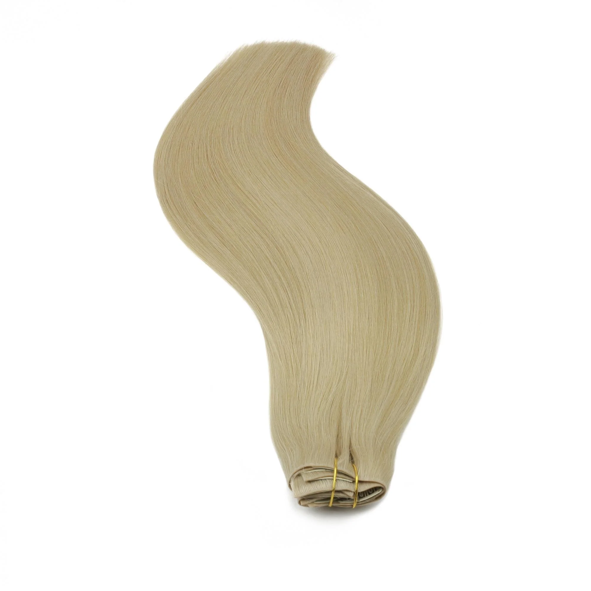 16" Warm Honey Blonde Invisible Clip-ins (140g) - Image 7