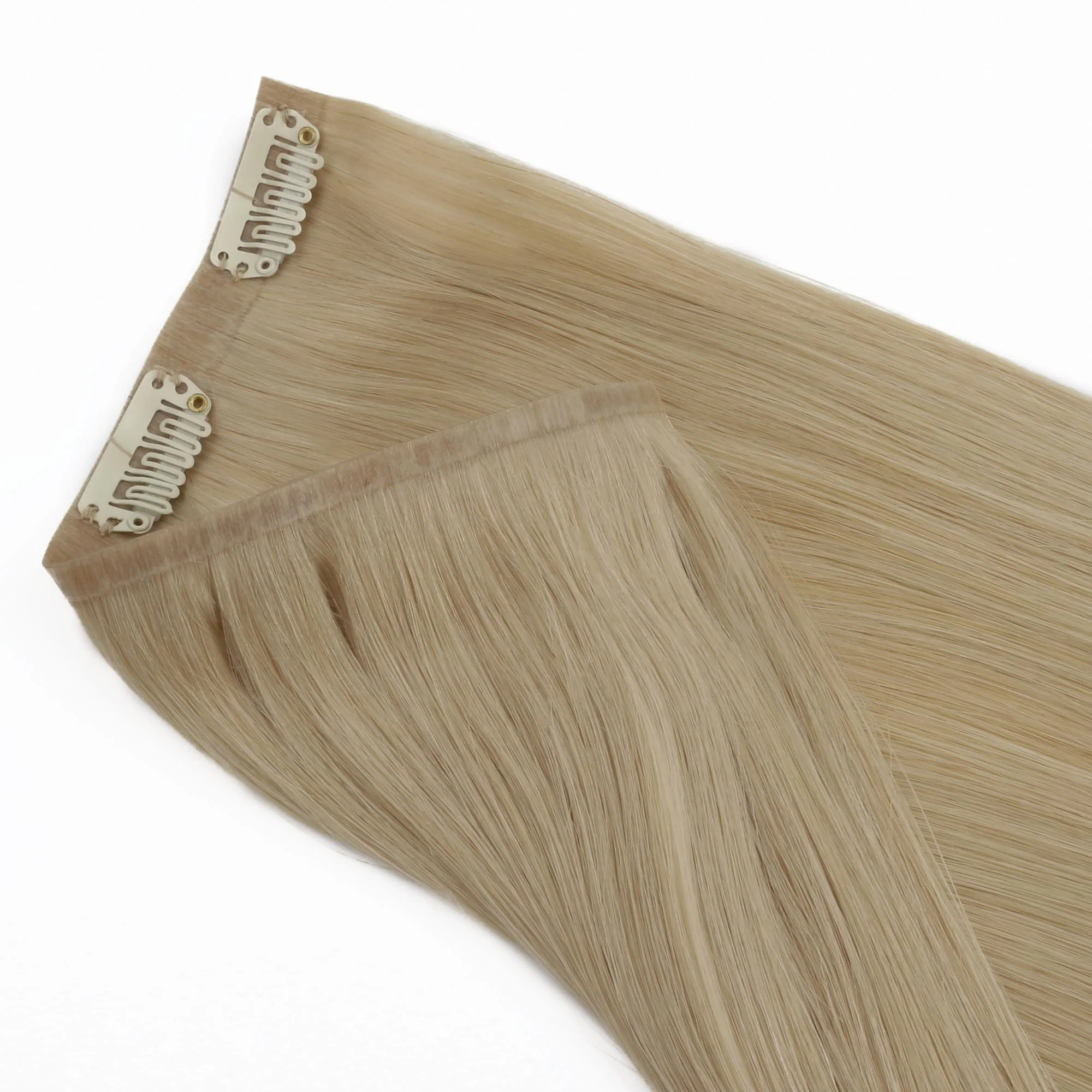 16" Warm Honey Blonde Seamless Clip-ins (140g) - Image 3