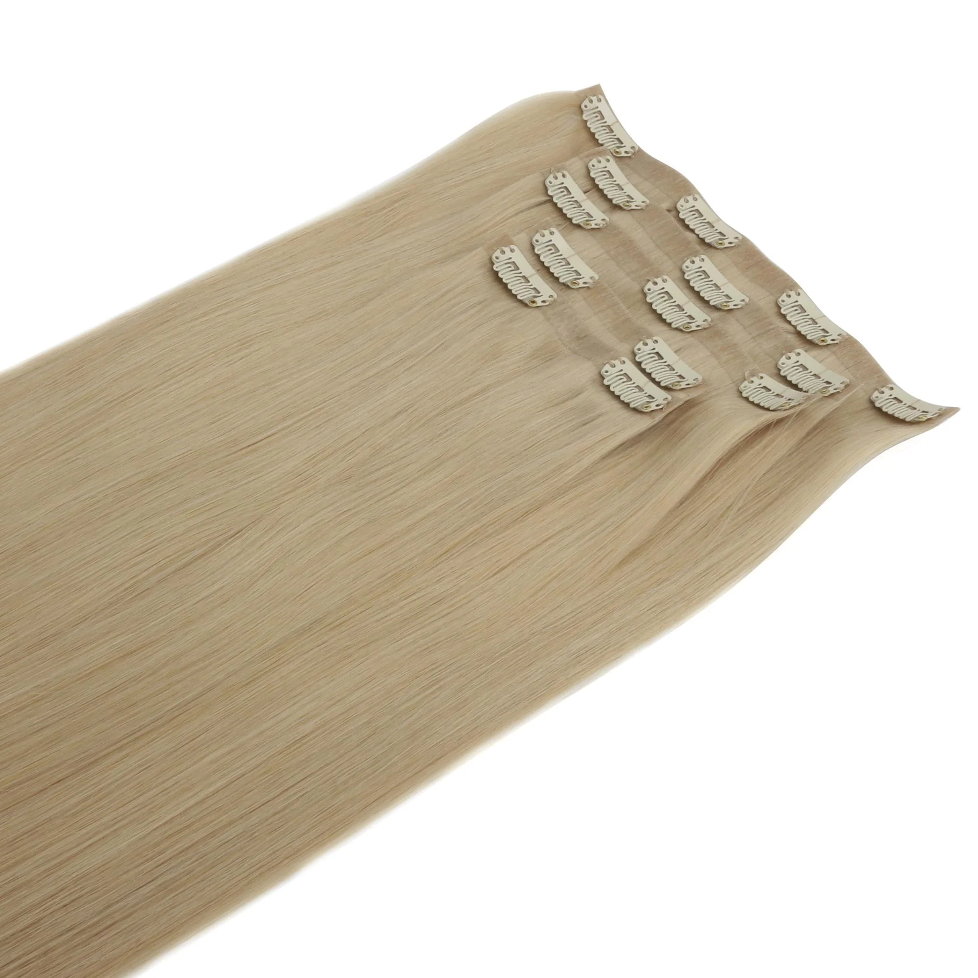 16" Warm Honey Blonde Seamless Clip-ins (140g) - Image 5