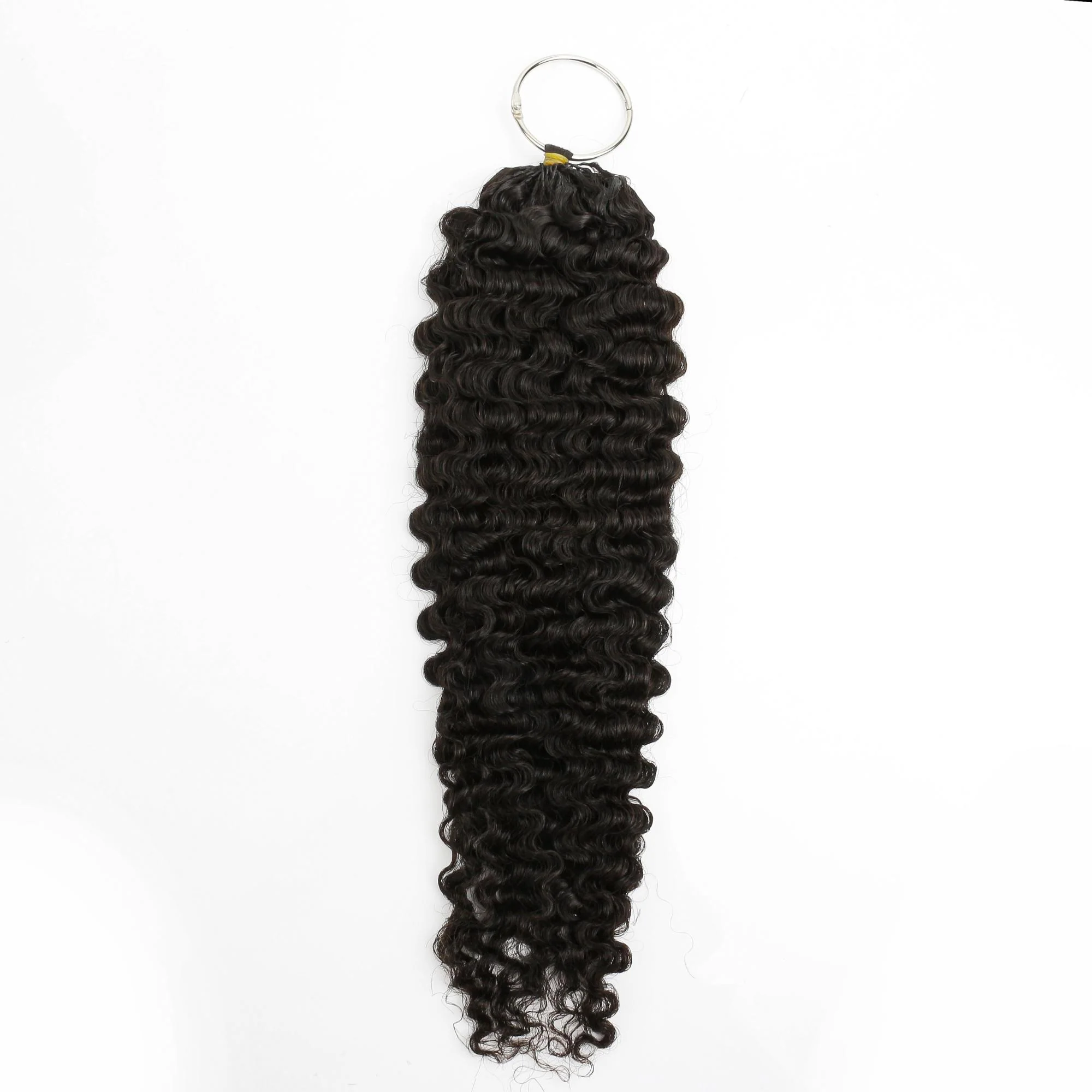 20" Burmese Curly Feather Crochet Human Hair - Image 2