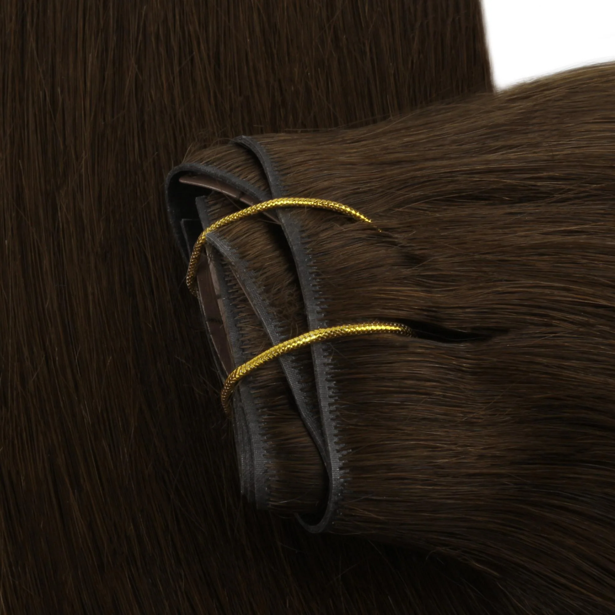 20" Dark Brown Invisible Clip-ins (180g) - Image 6