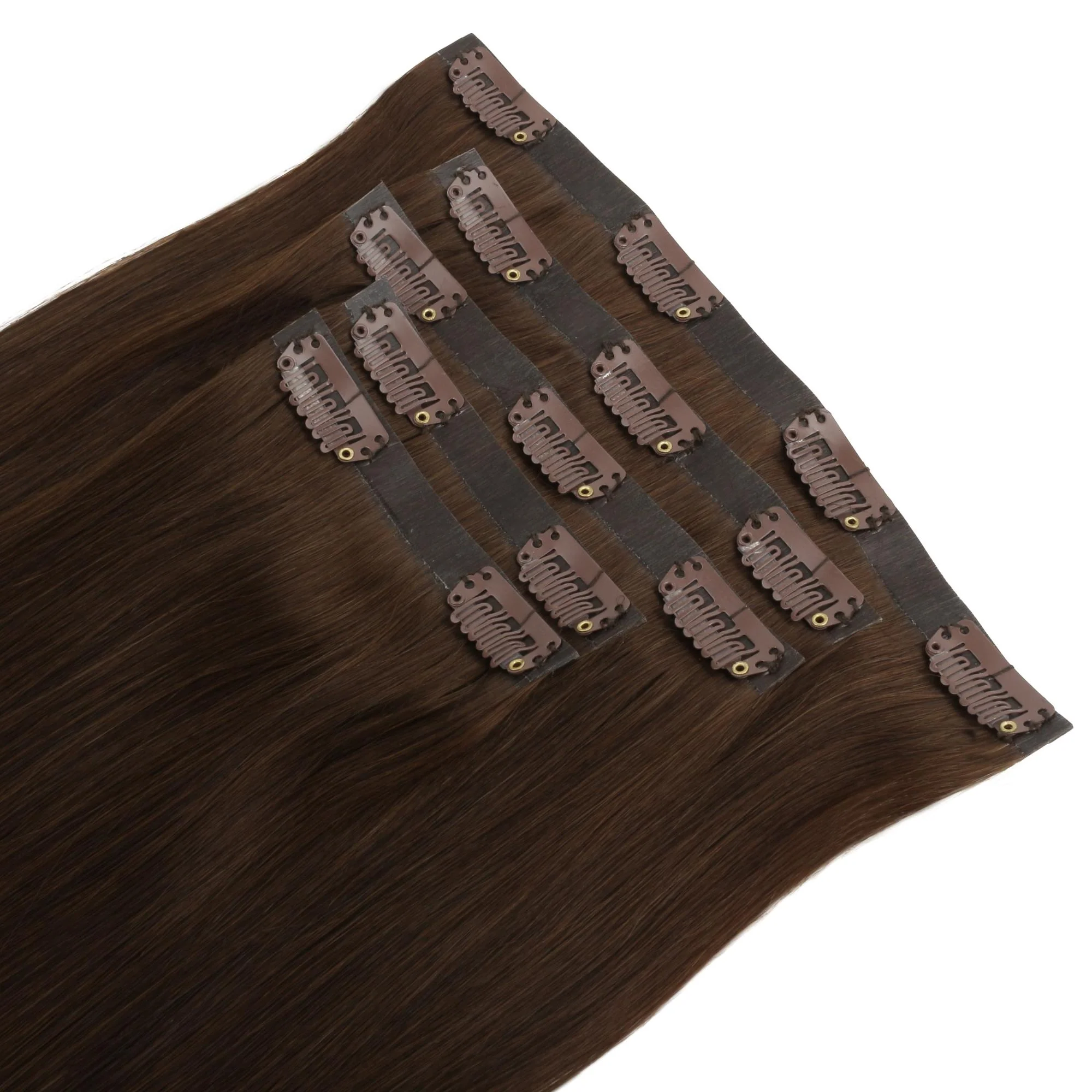 20" Dark Brown Seamless Clip-ins (180g) - Image 8