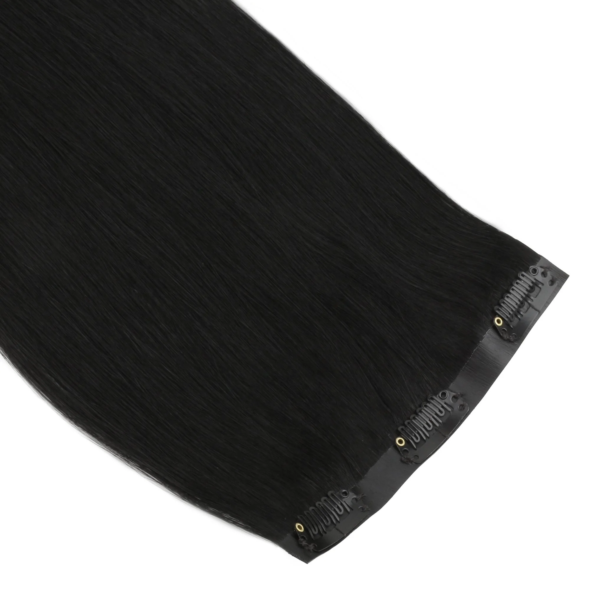 20" Jet Black Seamless Clip-ins (180g) - Image 3