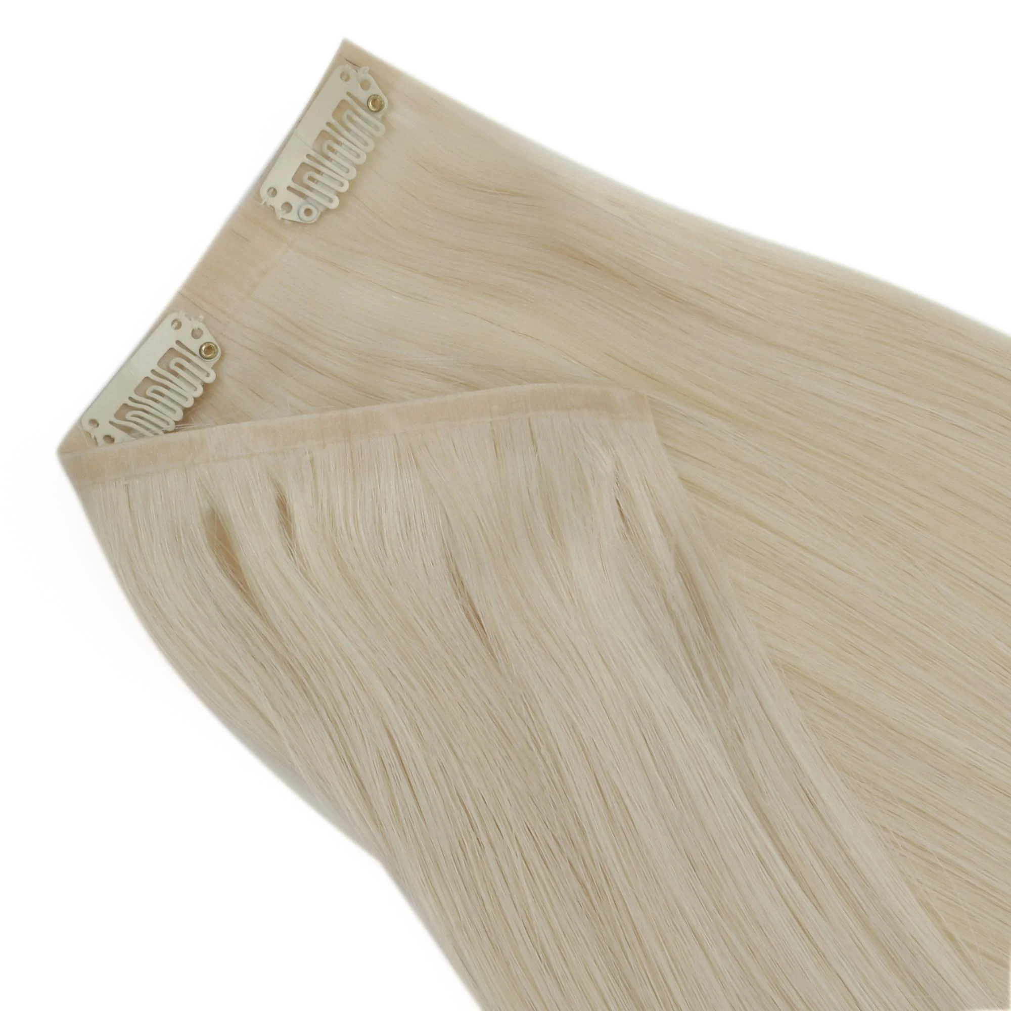 20" Platinum Blonde Seamless Clip-ins (180g) - Image 4
