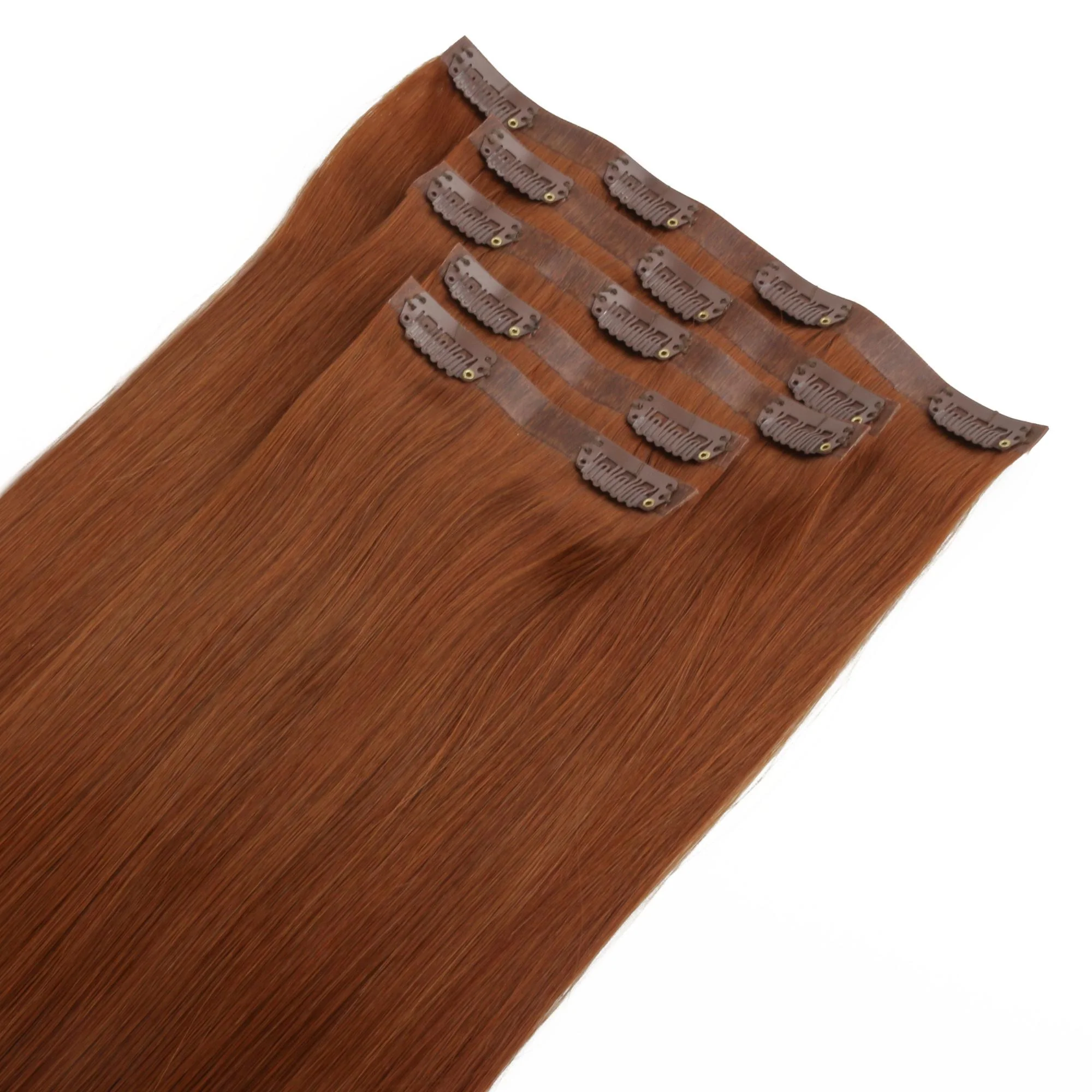 20" Rich Copper Auburn Seamless Clip-ins (180g) - Image 5