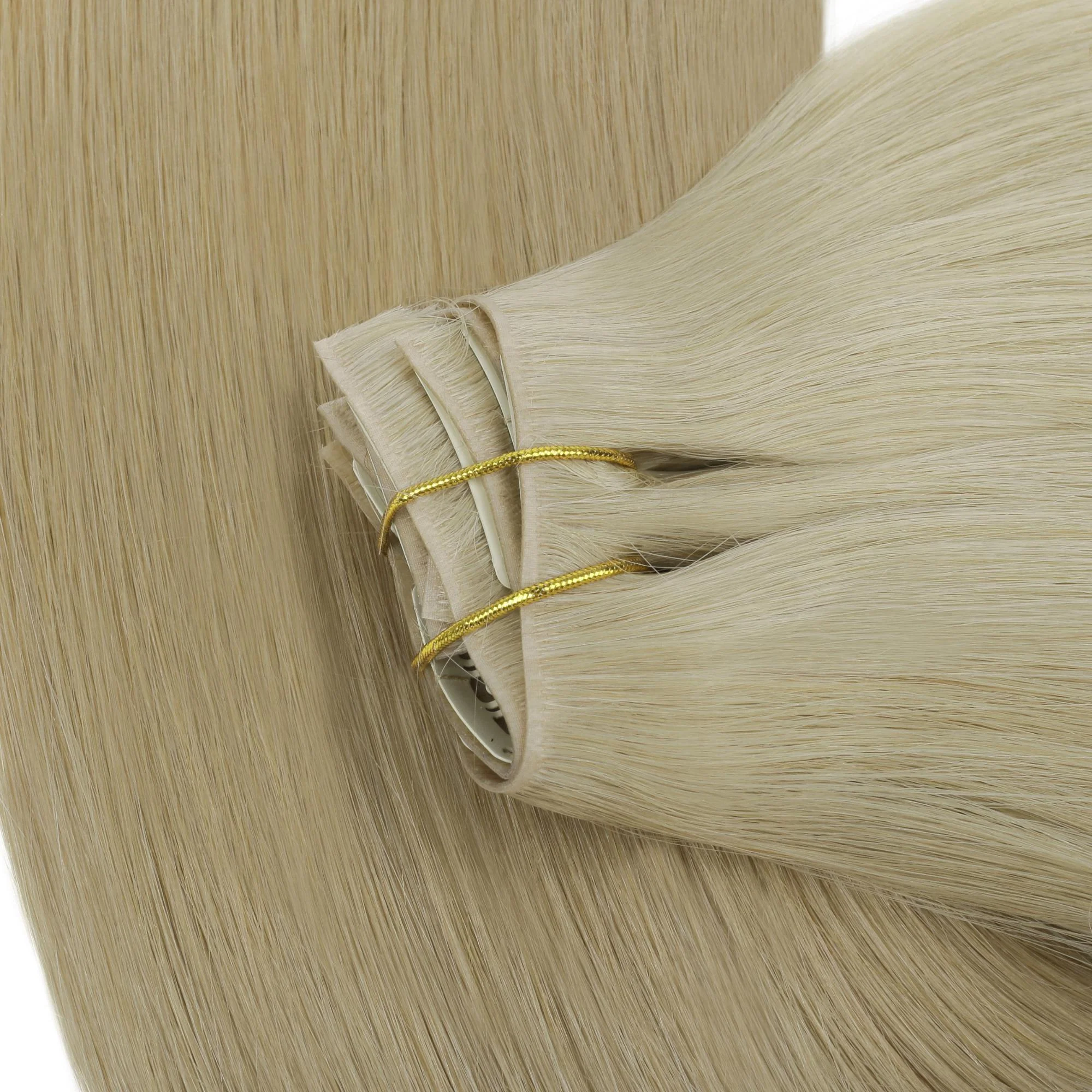 20" Warm Honey Blonde Invisible Clip-ins (180g) - Image 6