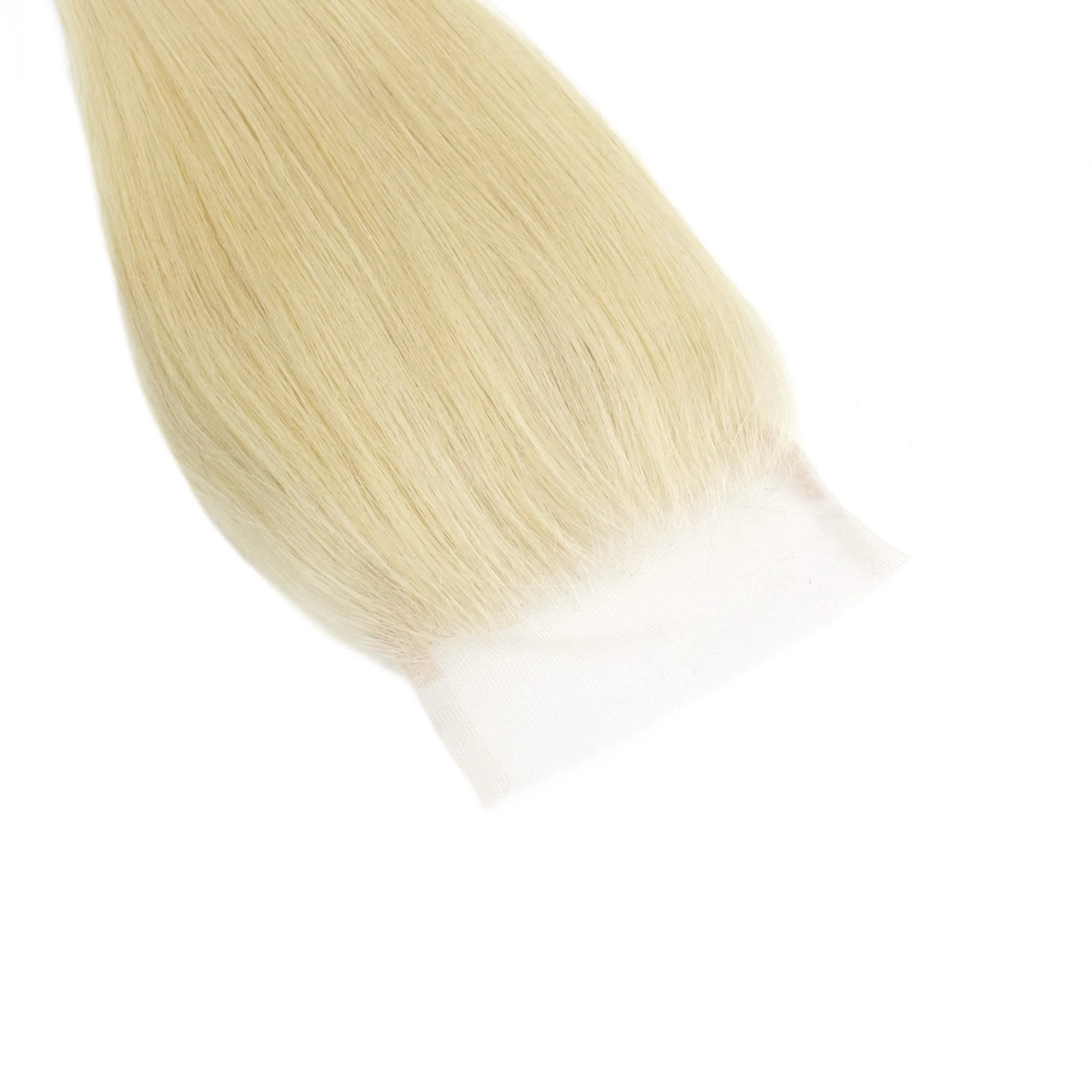 Blonde Straight 4x4 Transparent Lace Human Hair Closure - Image 8