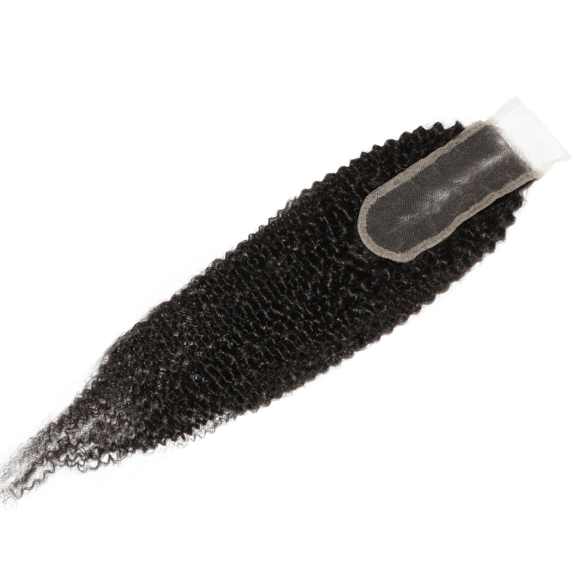 Afro Kinky 2x6 Transparent Lace Human Hair Closure - Image 7