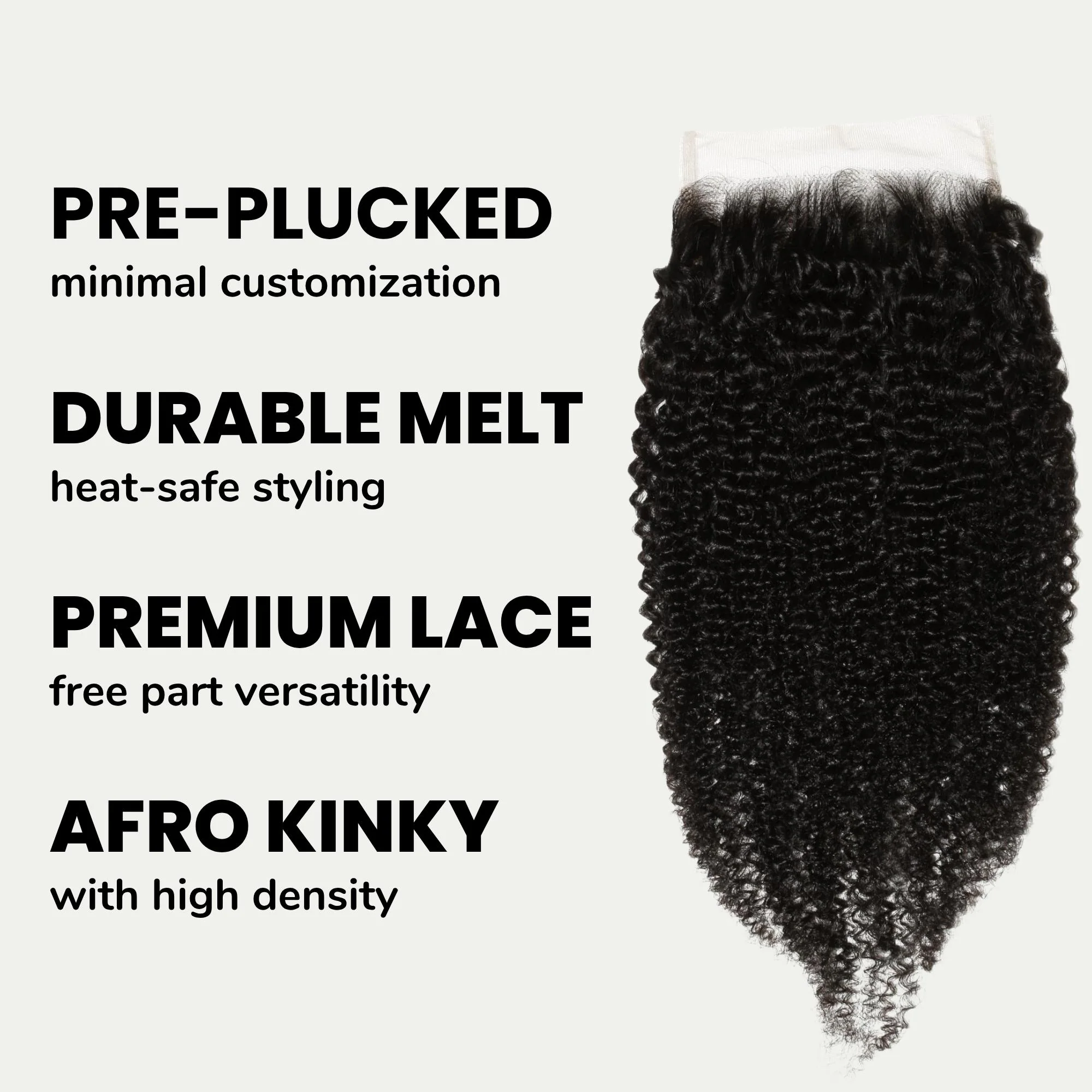 Afro Kinky Curly 5x5 HD Lace 100% Human Hair Closure - Image 3