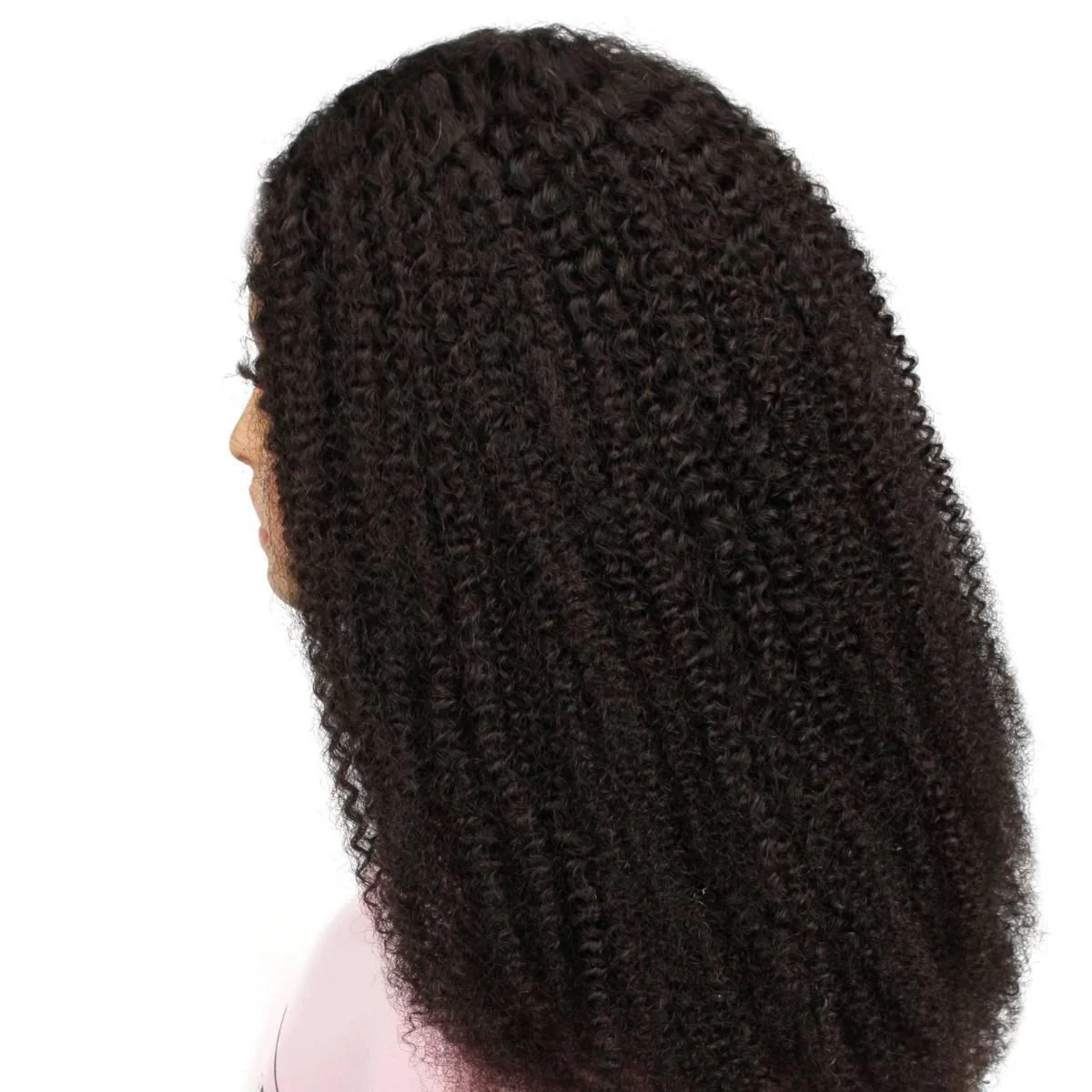 Afro Kinky Curly 2x6 HD Lace Closure 100% Human Hair Glueless Wig - Image 4