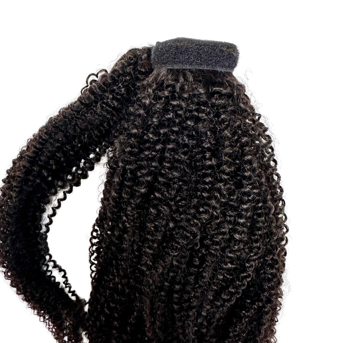 Afro Kinky Curly 100% Human Hair Ponytail Extension - Image 4