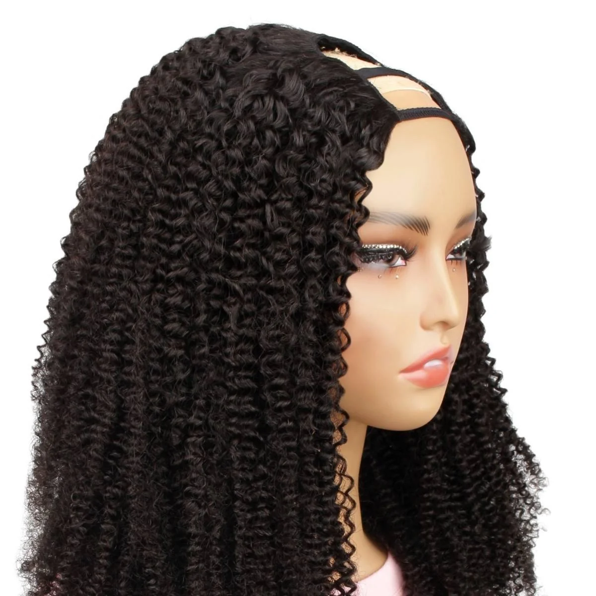 Afro Kinky Curly U Part 100% Human Hair Wig - Image 3