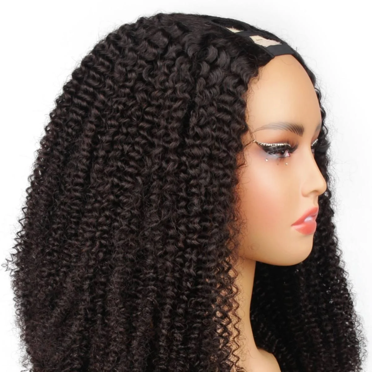 Afro Kinky Curly V Part 100% Human Hair Wig - Image 3