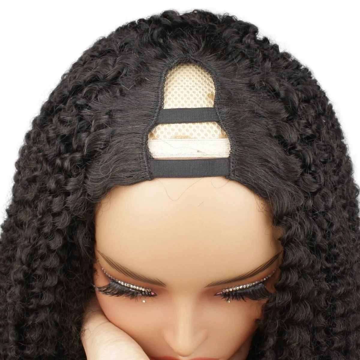 Afro Kinky Curly V Part 100% Human Hair Wig - Image 6