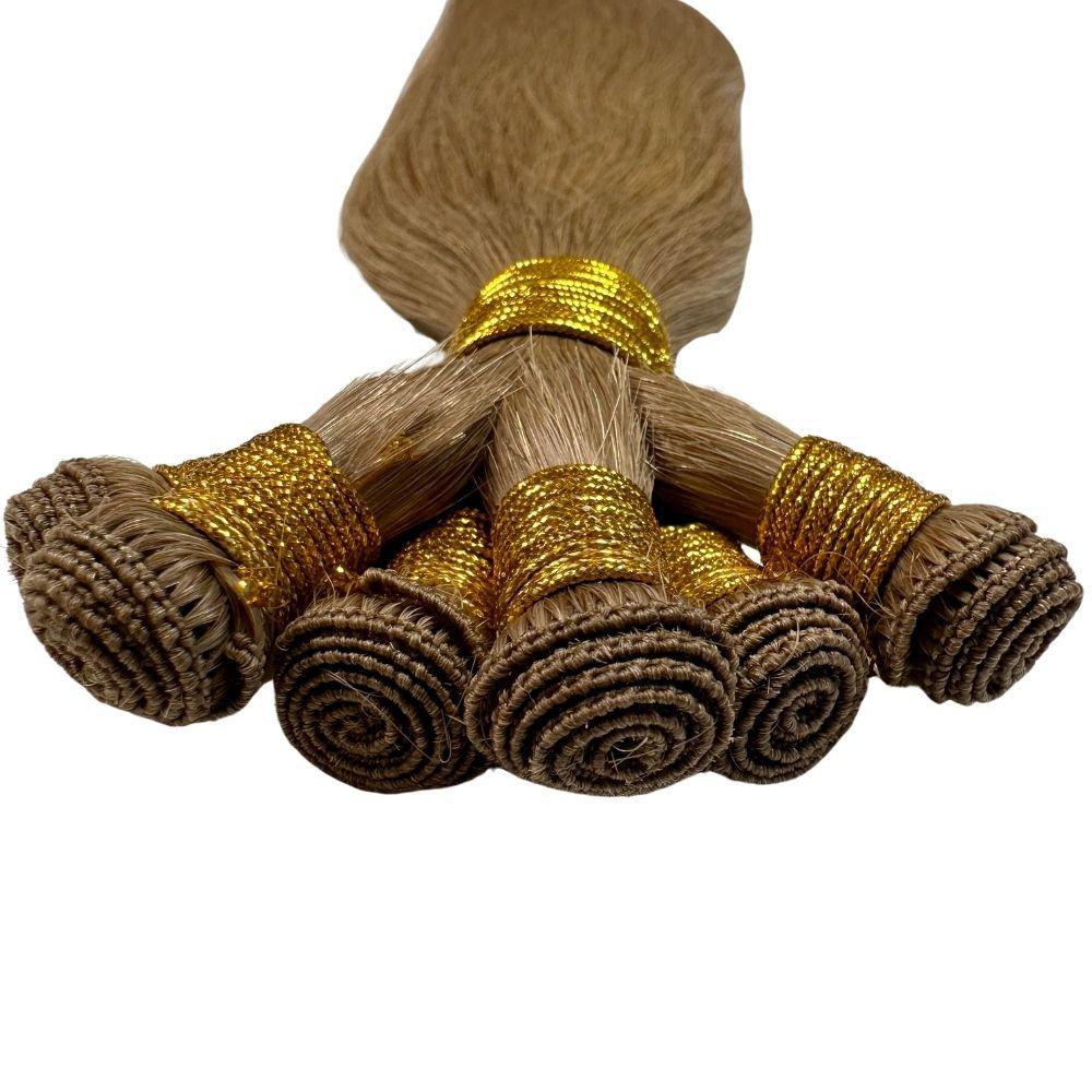 Ash Brown Straight Handtied Wefts - Image 3