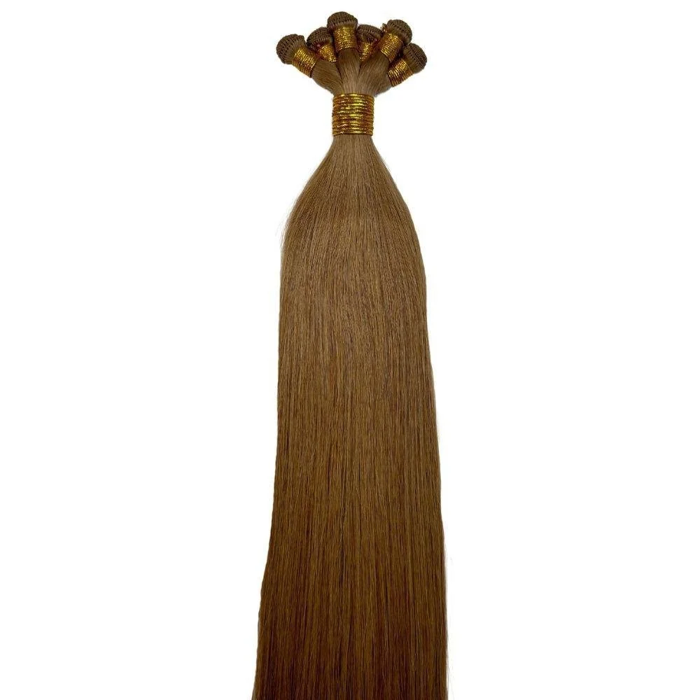 Ash Brown Straight Handtied Wefts - Image 4