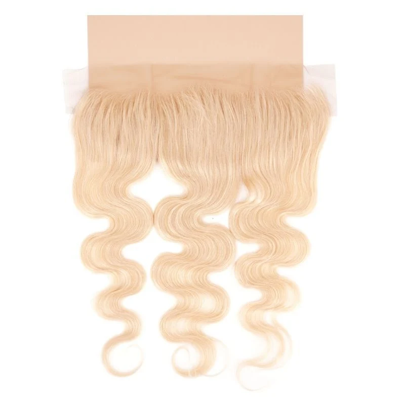 Blonde Body Wave 13x4 Transparent Lace Human Hair Frontal - Image 5