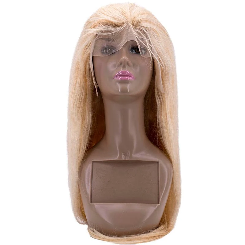 Brazilian Blonde Straight 13x4 Transparent Lace Front Human Hair Wig SALE - Image 5