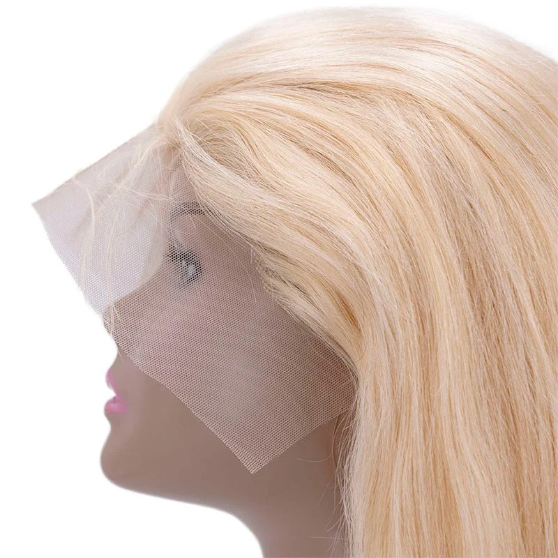Brazilian Blonde Straight 13x4 Transparent Lace Front Human Hair Wig SALE - Image 6