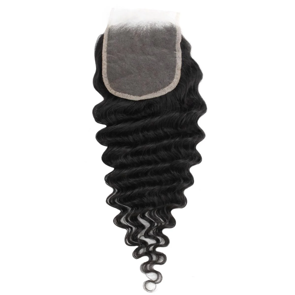 Deep Wave 4x4 Transparent Lace Human Hair Closure - Image 10