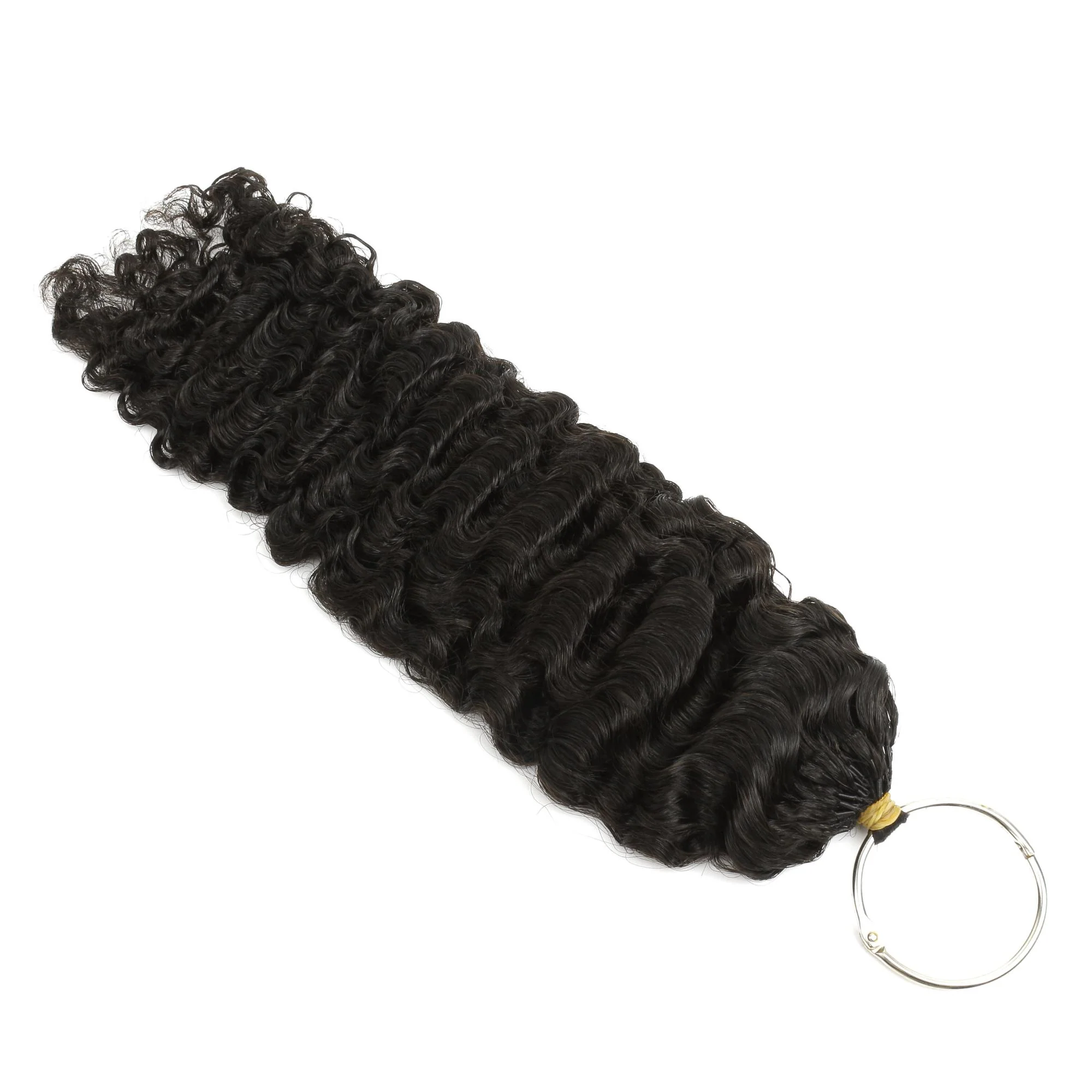 16" Burmese Curly Feather Crochet Human Hair - Image 4