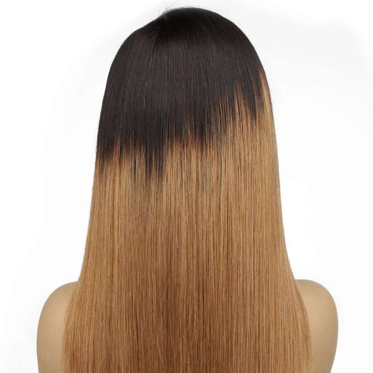 Chestnut Ombre Straight 13x4 Transparent Lace Front Wig - Image 4