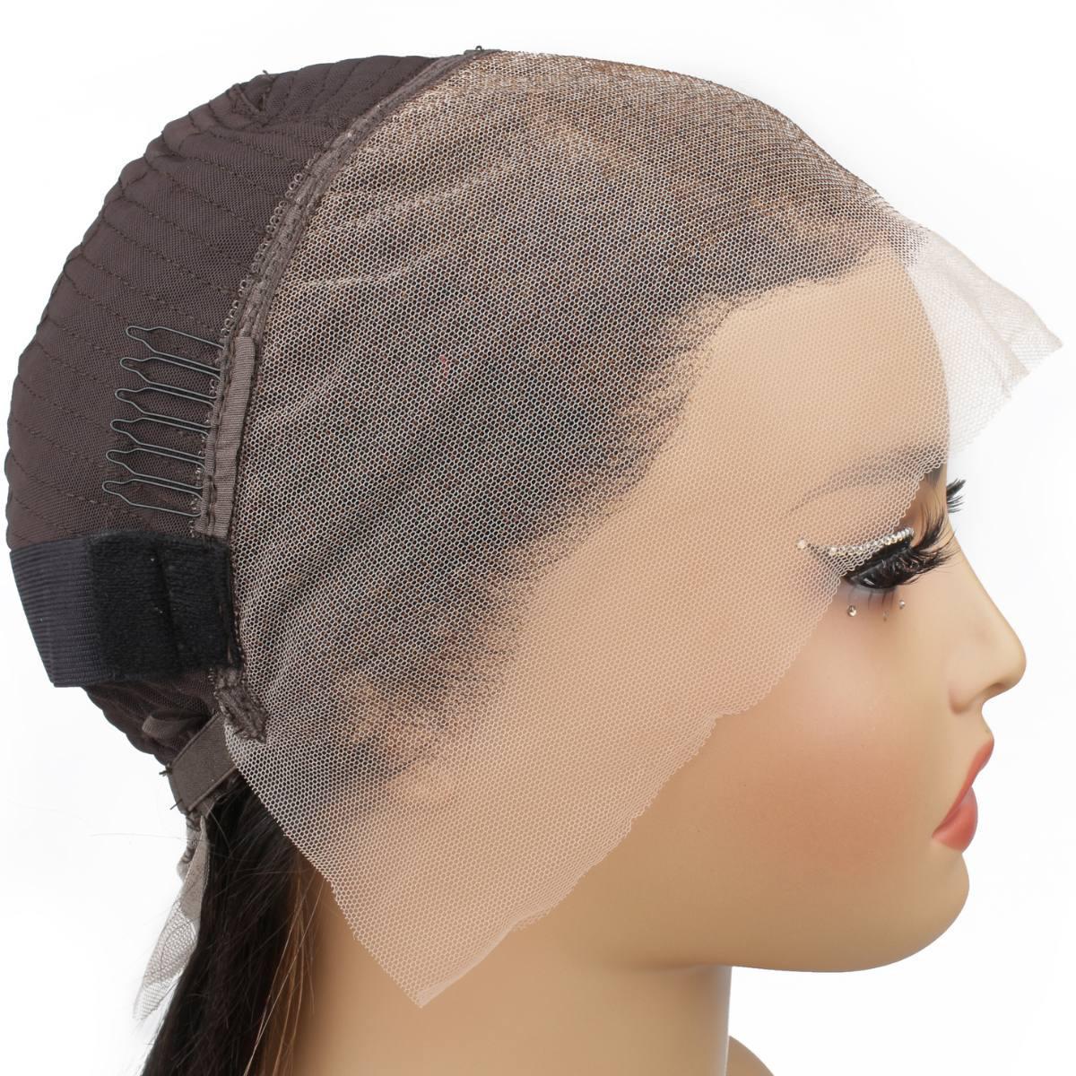 Chestnut Ombre Straight 13x4 Transparent Lace Front Wig - Image 7