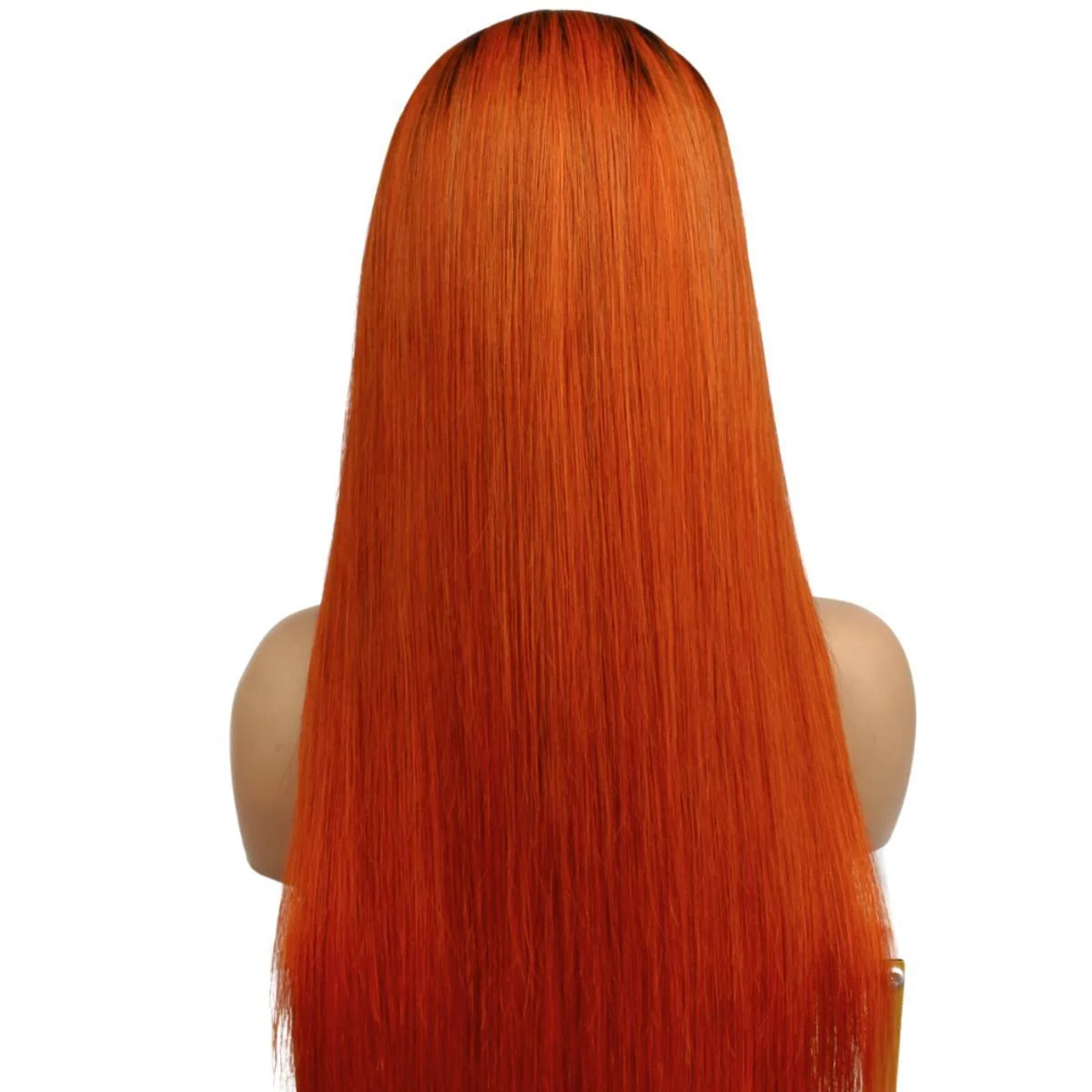 Copper Ombre Straight 13x4 Transparent Lace Front Wig - Image 5