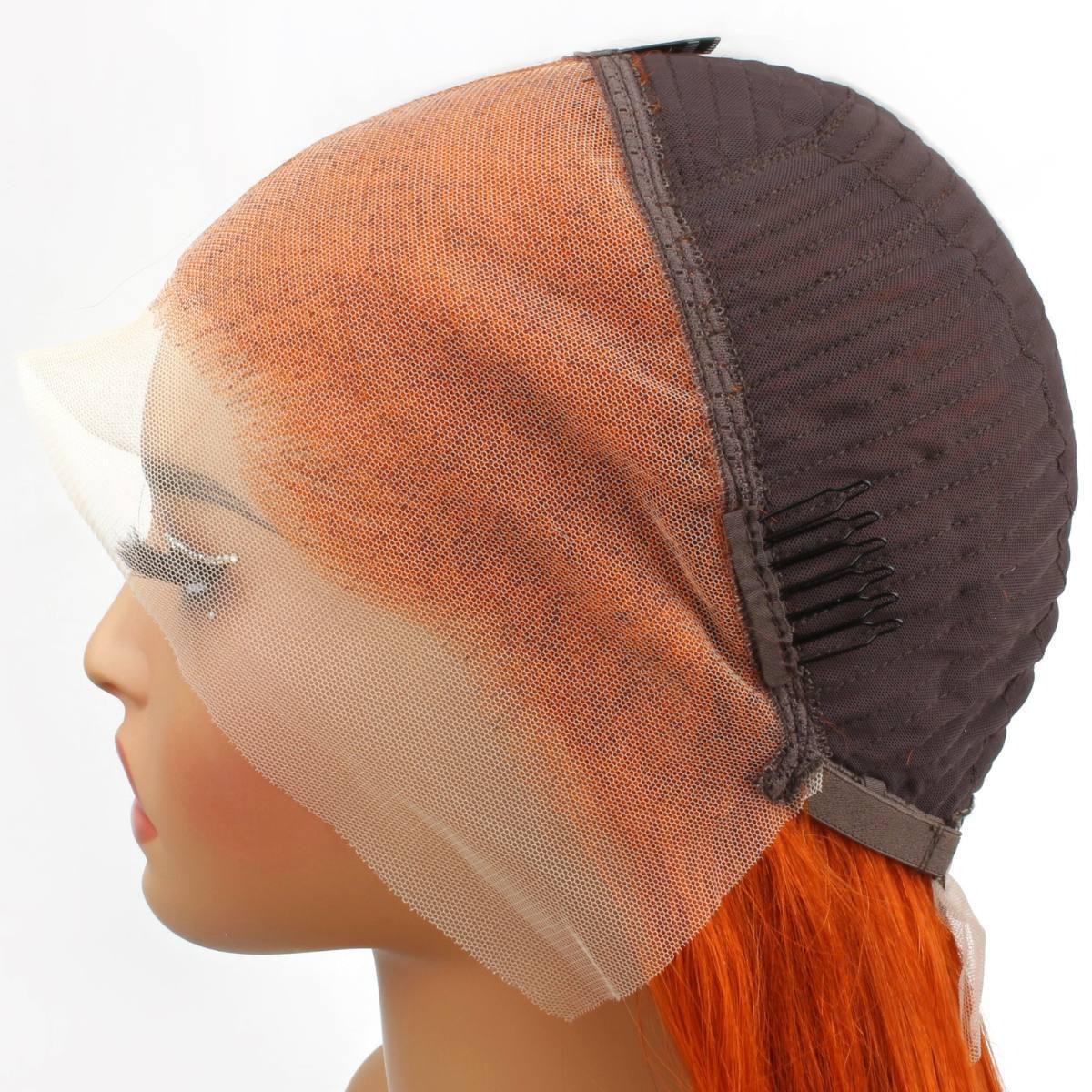 Copper Straight 13x4 Transparent Lace Front Wig - Image 7