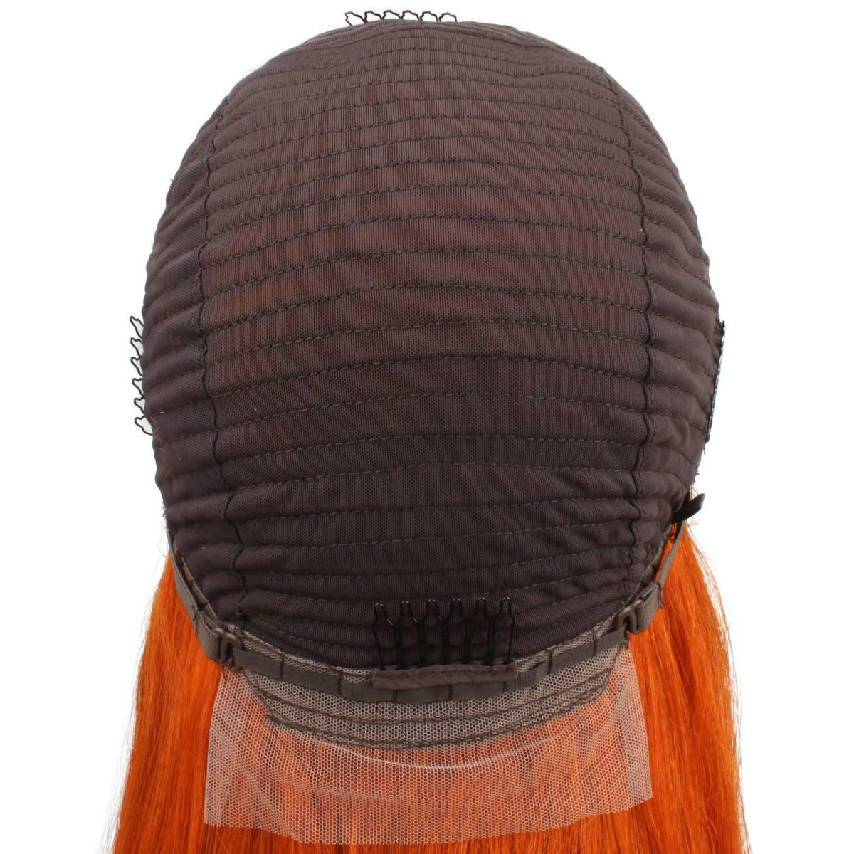 Copper Straight 13x4 Transparent Lace Front Wig - Image 8