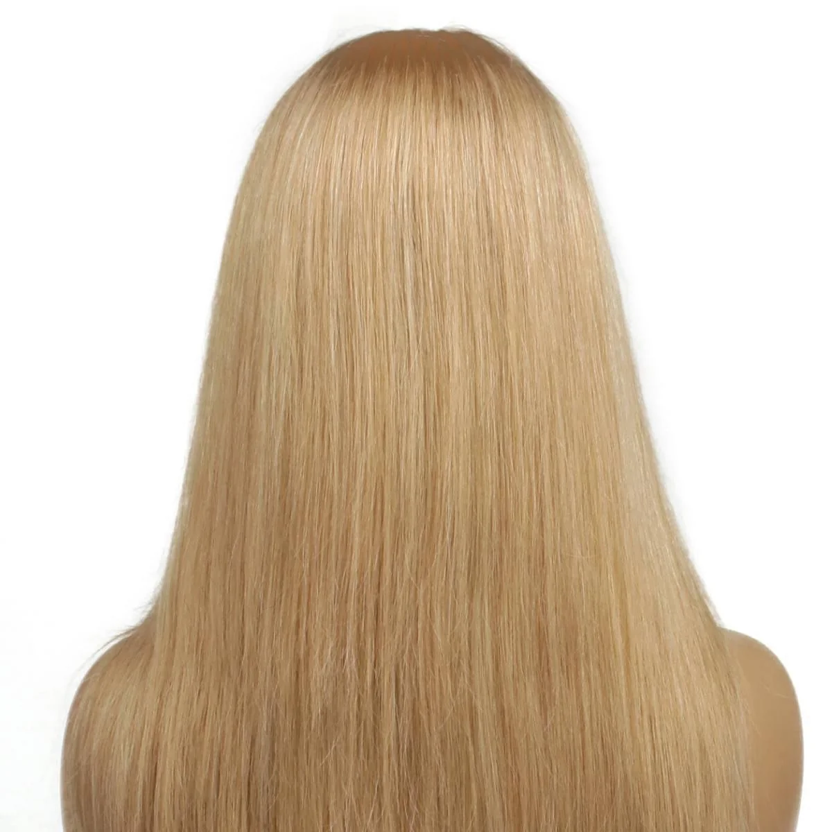 Dark Blonde Straight 100% Human Hair Capless Bang Wig - Image 5