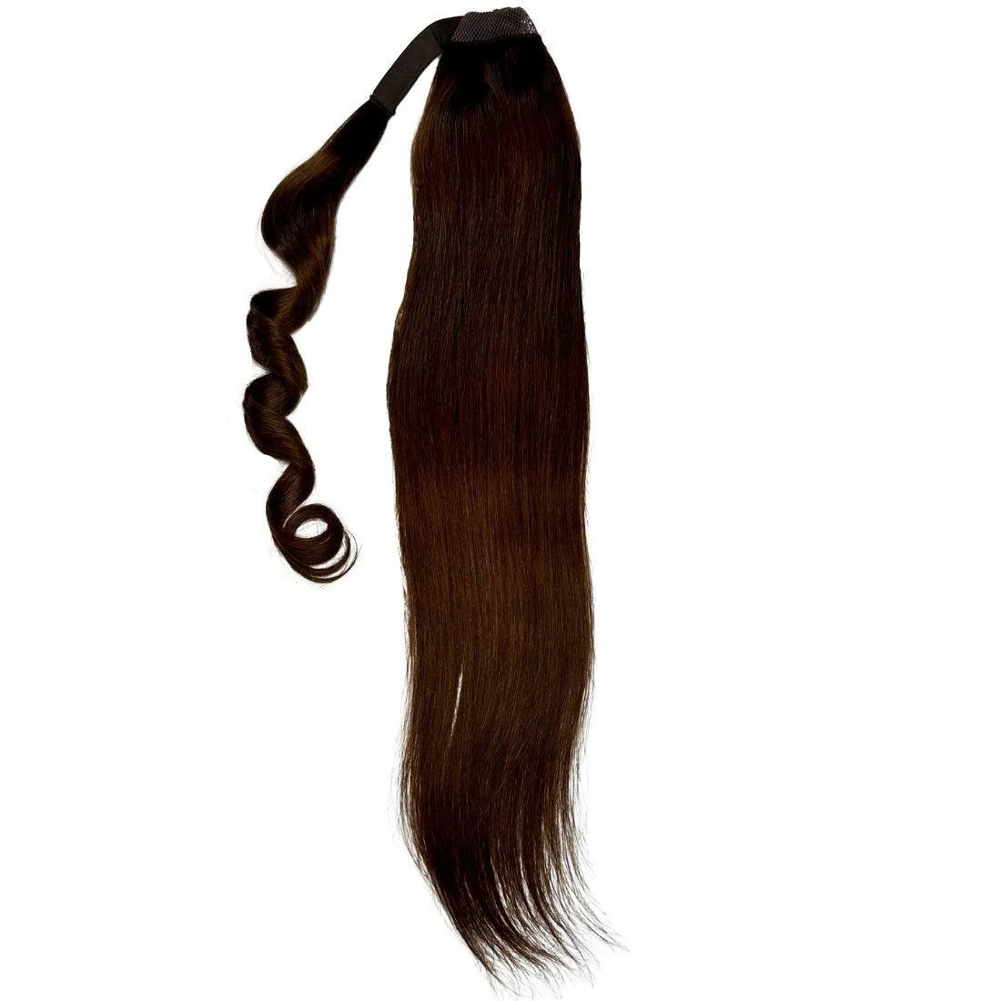 Dark Brown 100% Human Hair Ponytail Extension - Image 3