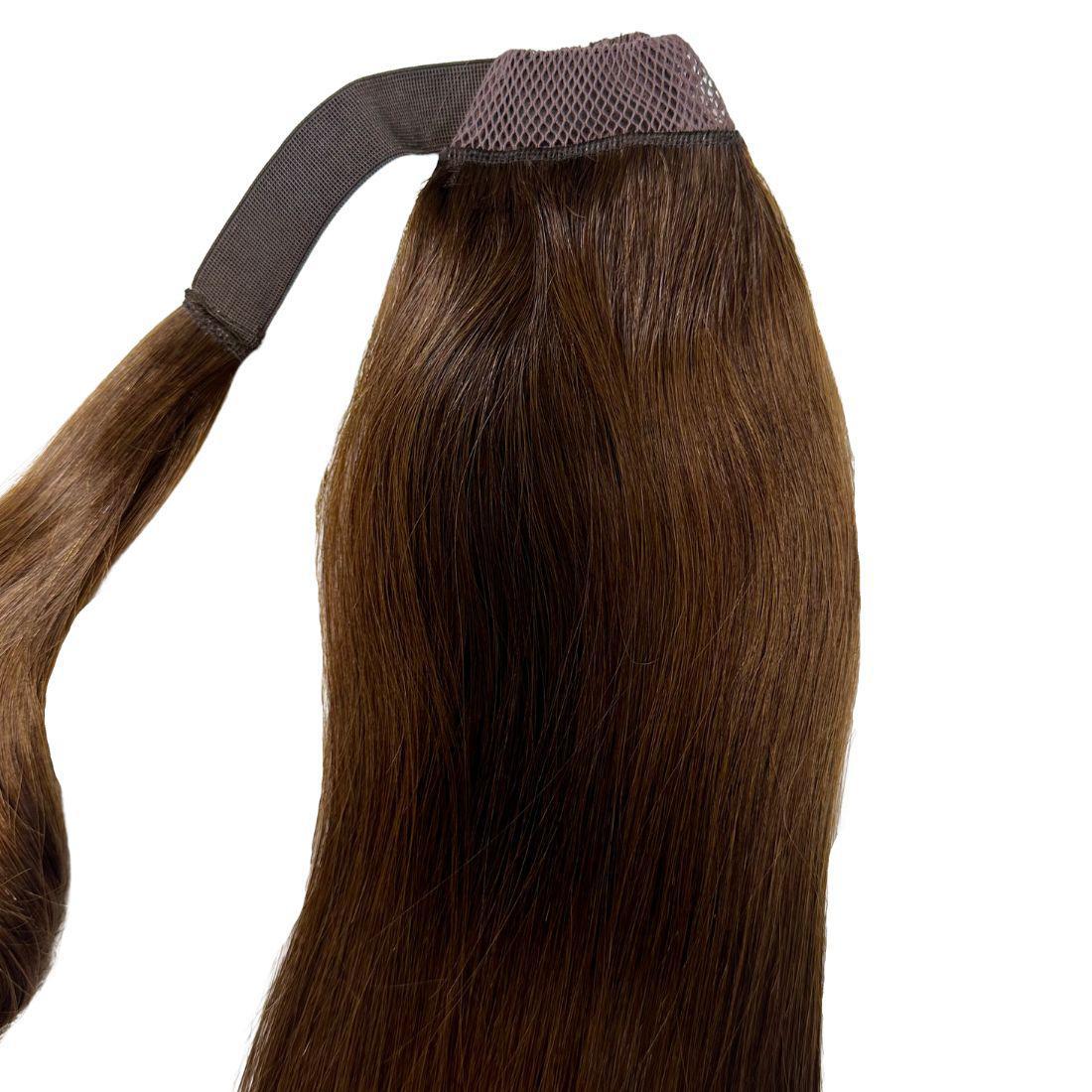 Dark Brown 100% Human Hair Ponytail Extension - Image 7