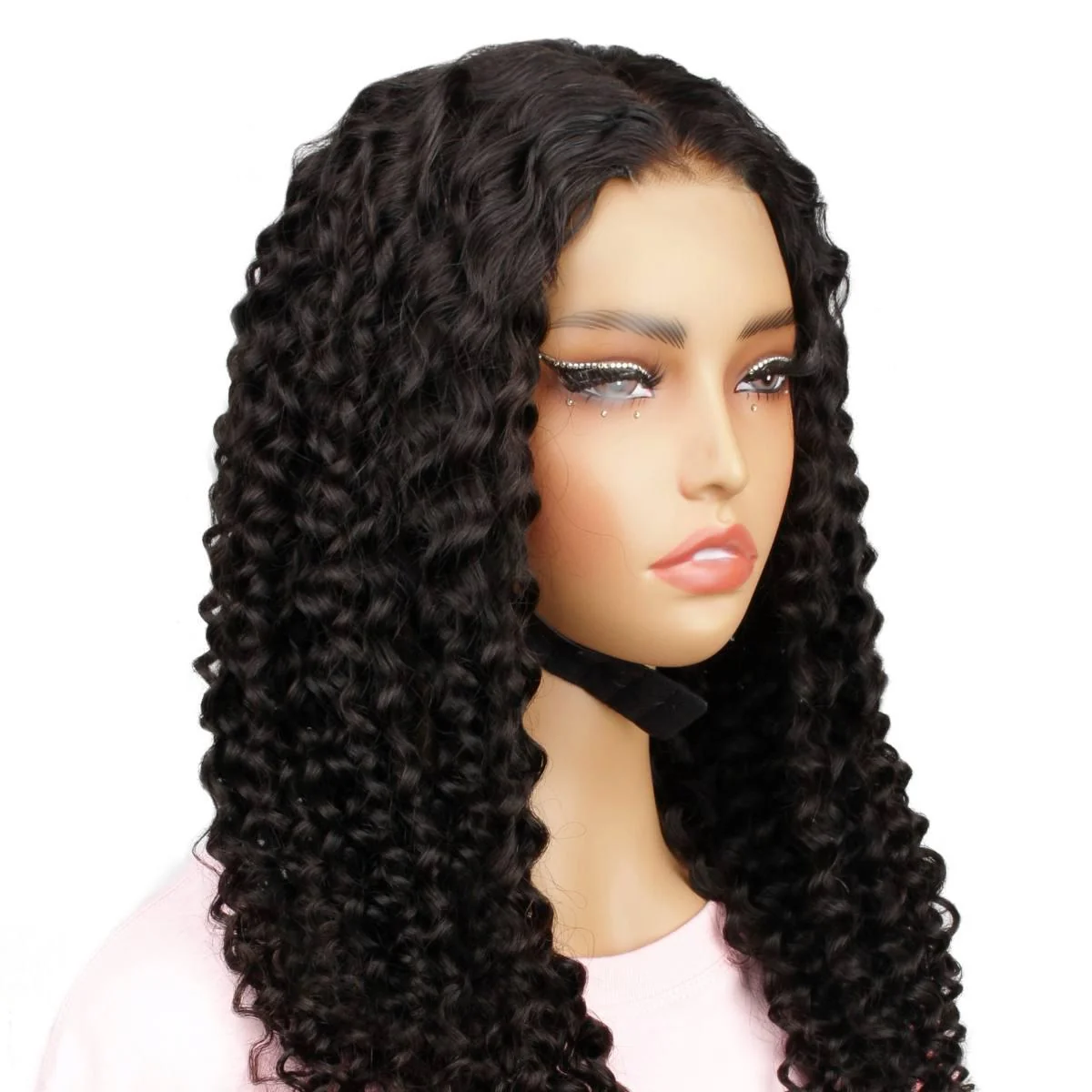 Deep Curly 2x6 HD Lace Closure 100% Human Hair Glueless Wig - Image 3