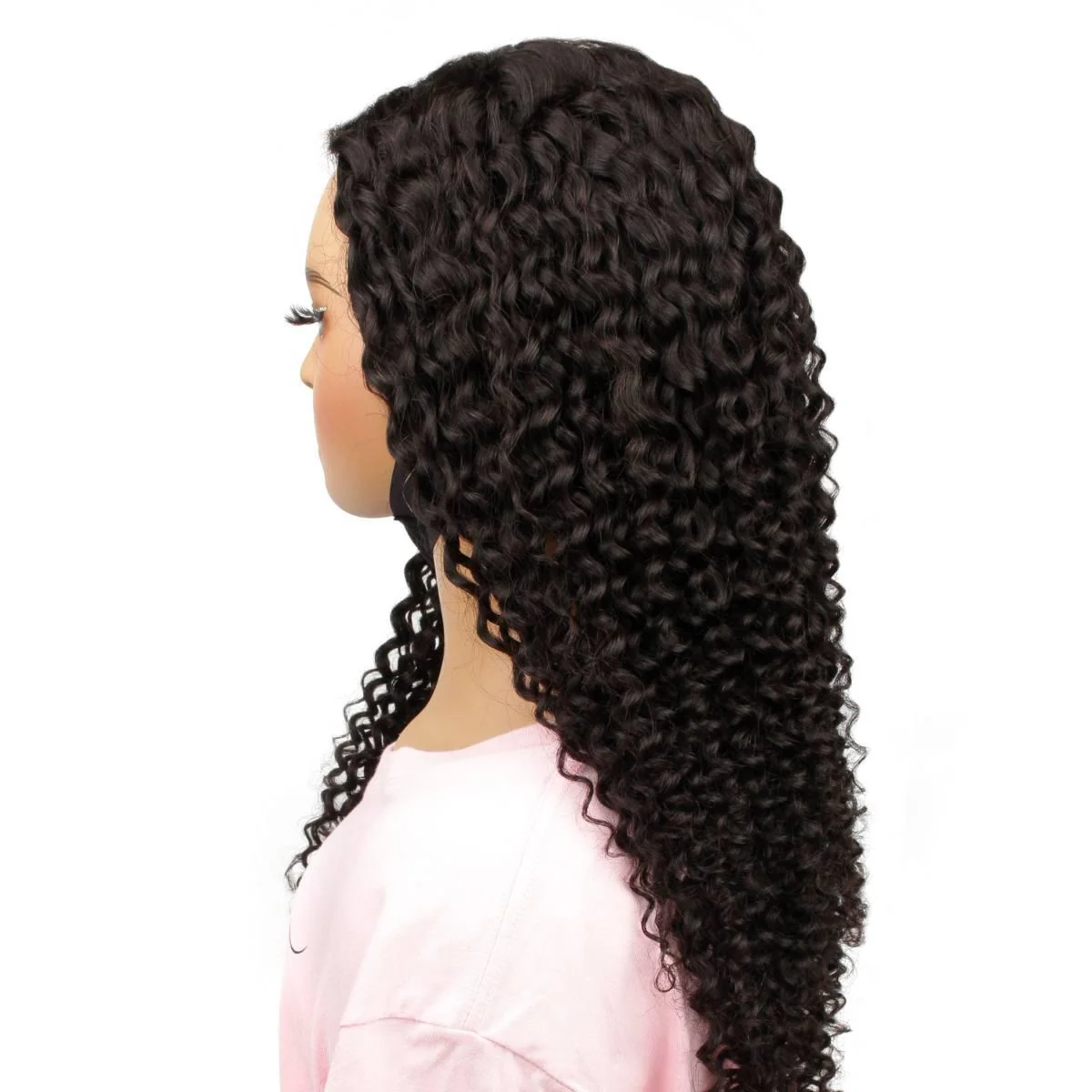 Deep Curly 2x6 HD Lace Closure 100% Human Hair Glueless Wig - Image 4