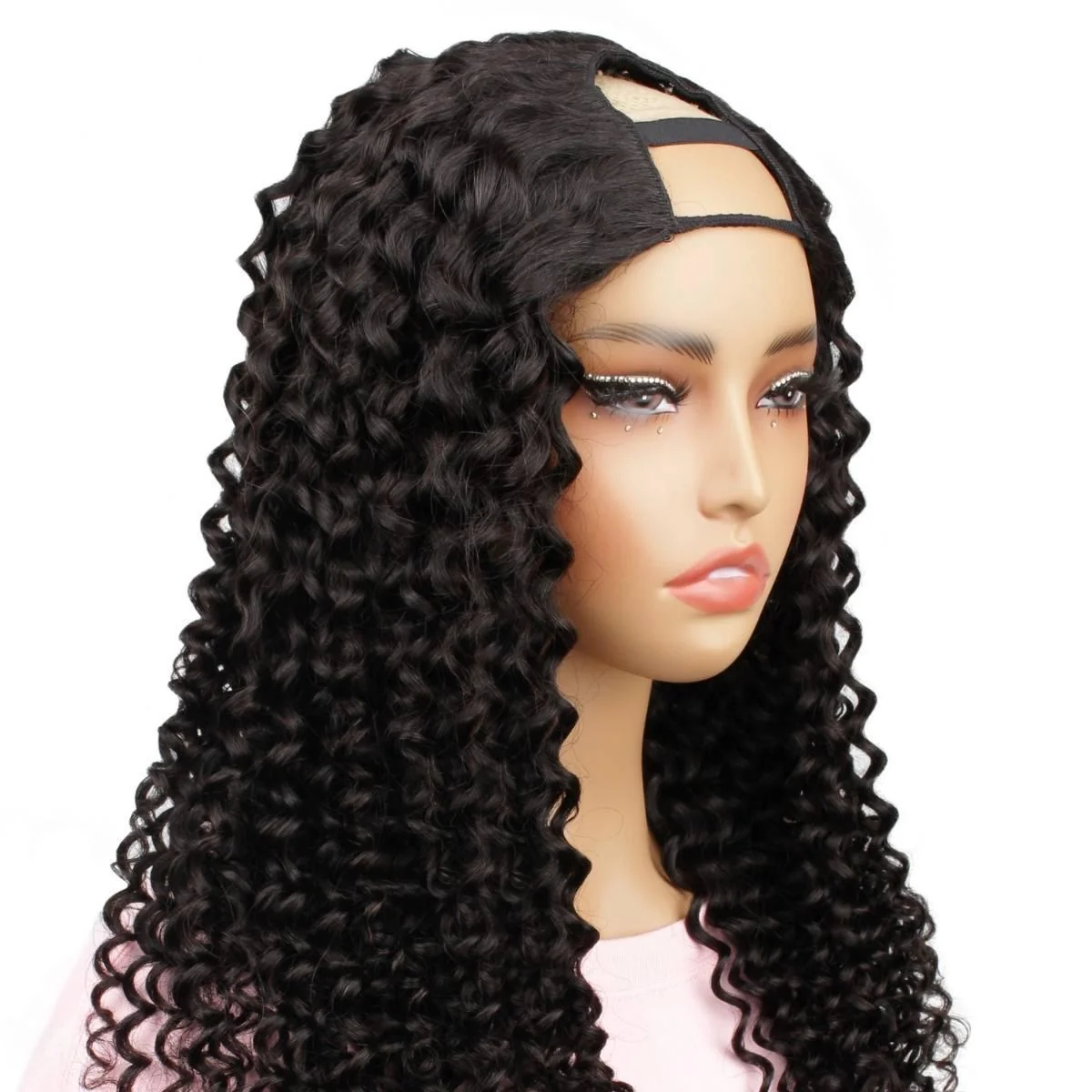 Deep Curly U Part 100% Human Hair Wig - Image 3