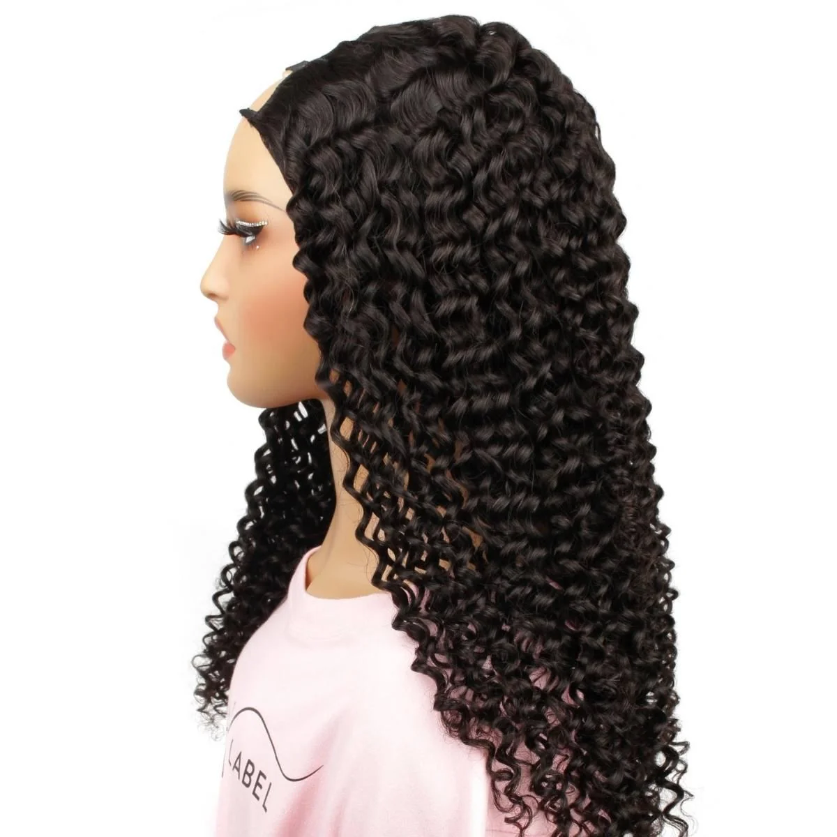 Deep Curly U Part 100% Human Hair Wig - Image 4