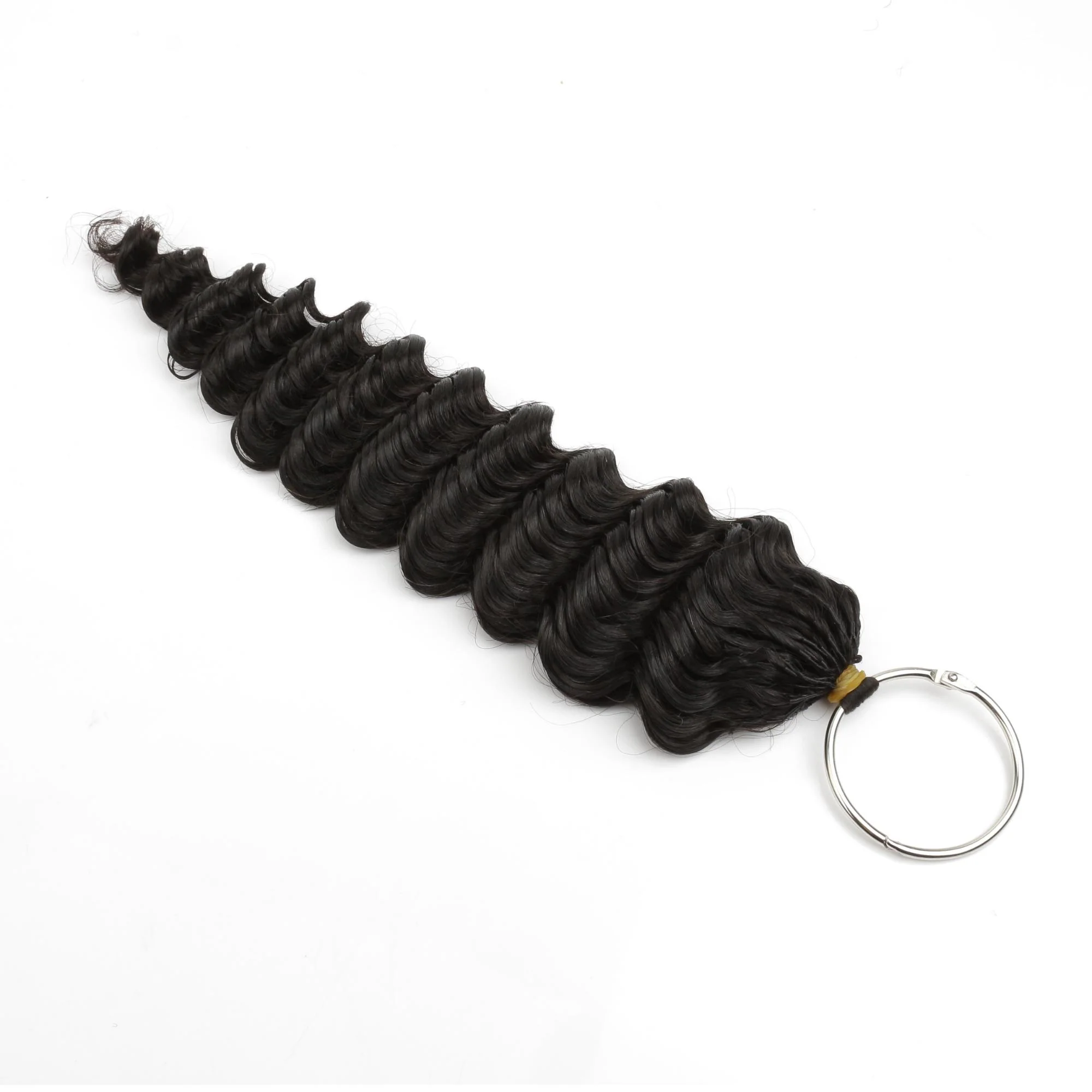 16" Deep Wave Feather Crochet Human Hair - Image 5