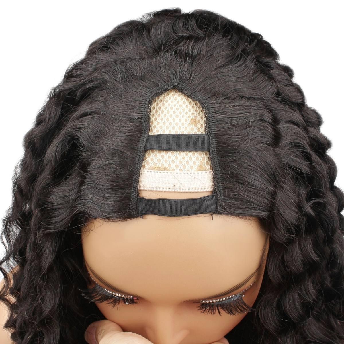 Italian Curl V Part 100% Human Hair Wig - Image 6
