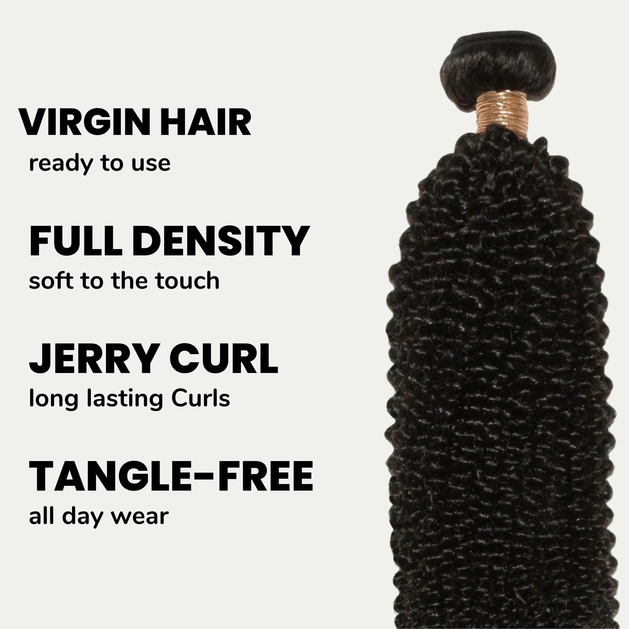 Jerry Curl 100% Human Hair Bundles - Image 3