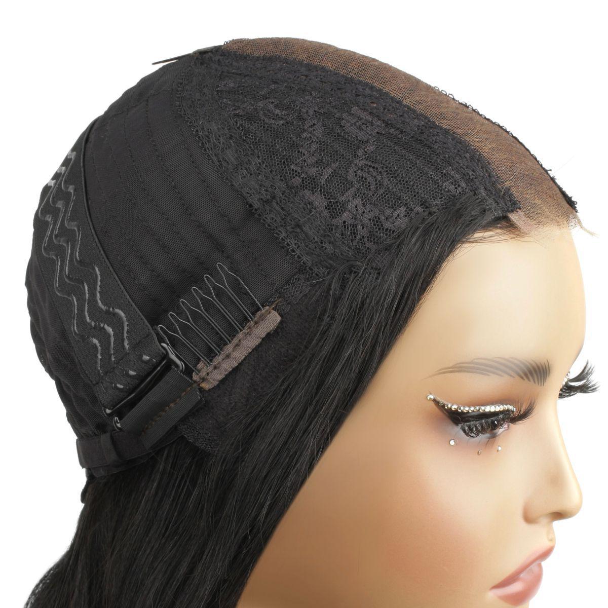 Jet Black 2x6 HD Lace Closure 100% Human Hair Bob Wig - Image 8